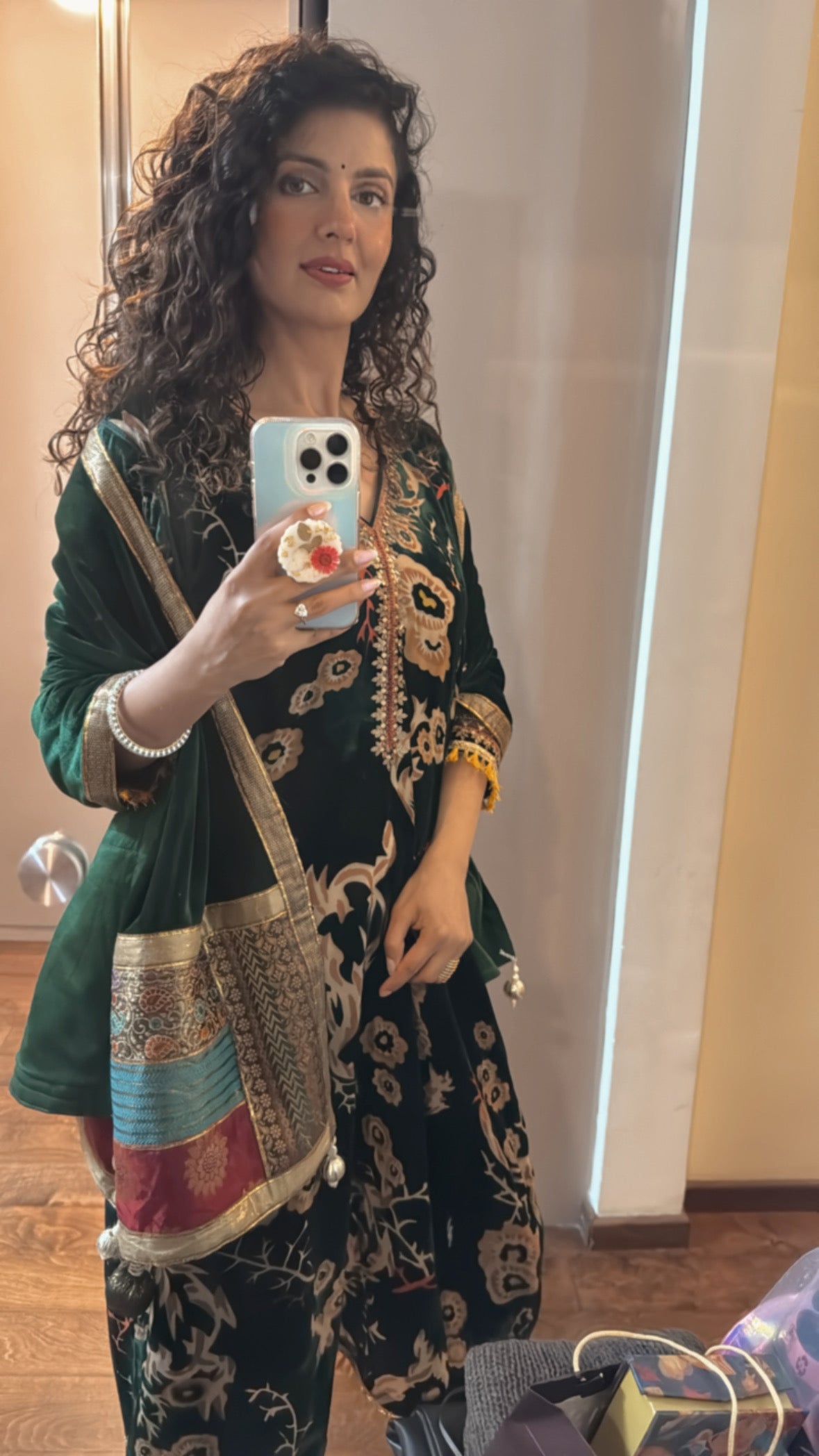 Green Velvet Suit