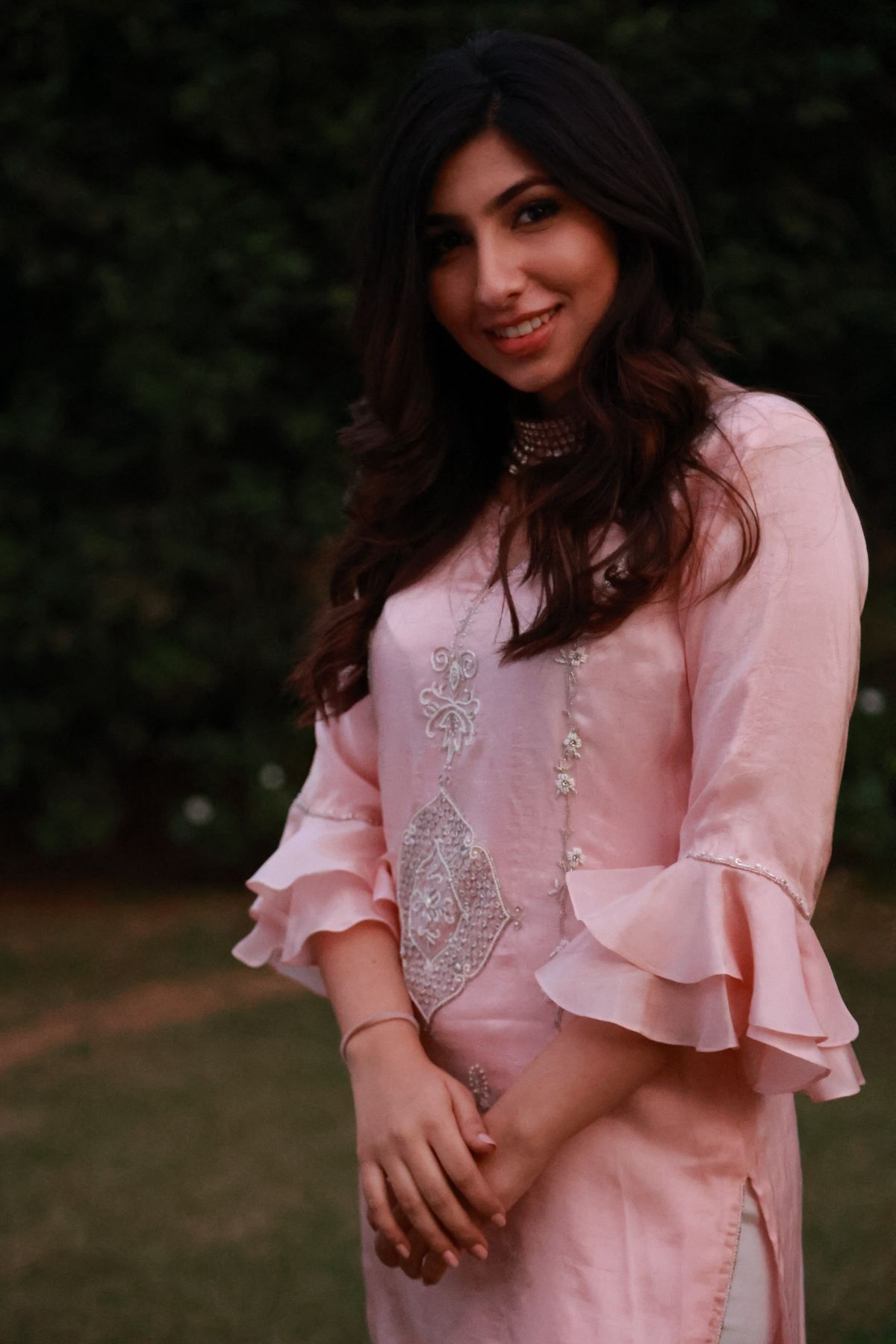 Dew Drop Rose Kurti Set