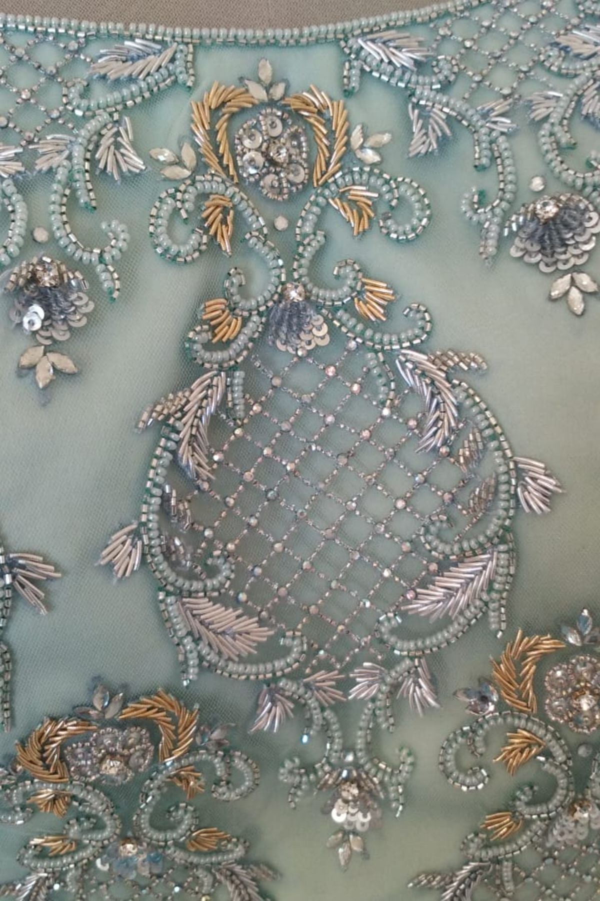 Pastel Blue Draped Lehenga