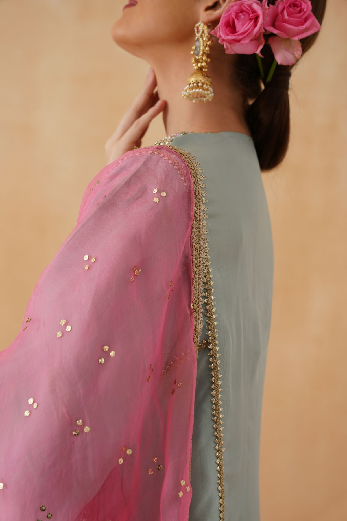 English blue and Candy Pink Suit