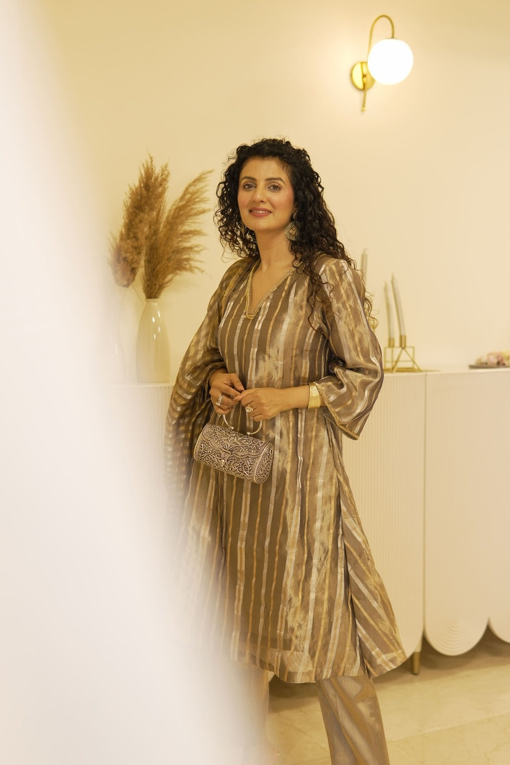Gold tissue suit