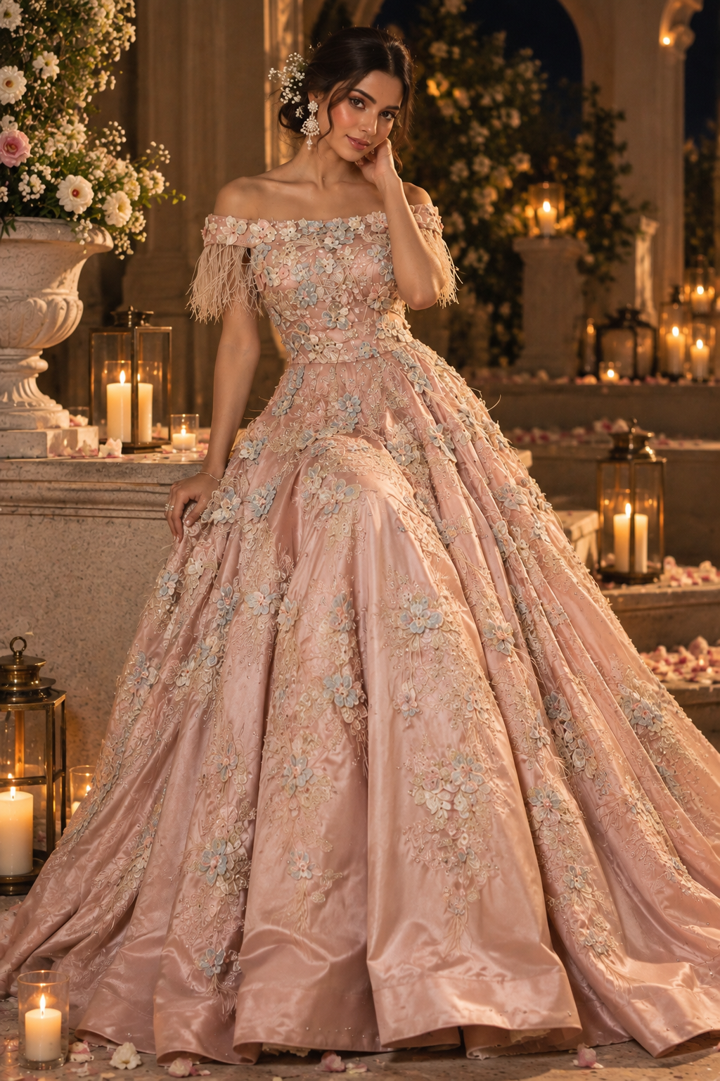 3D Flower Gown