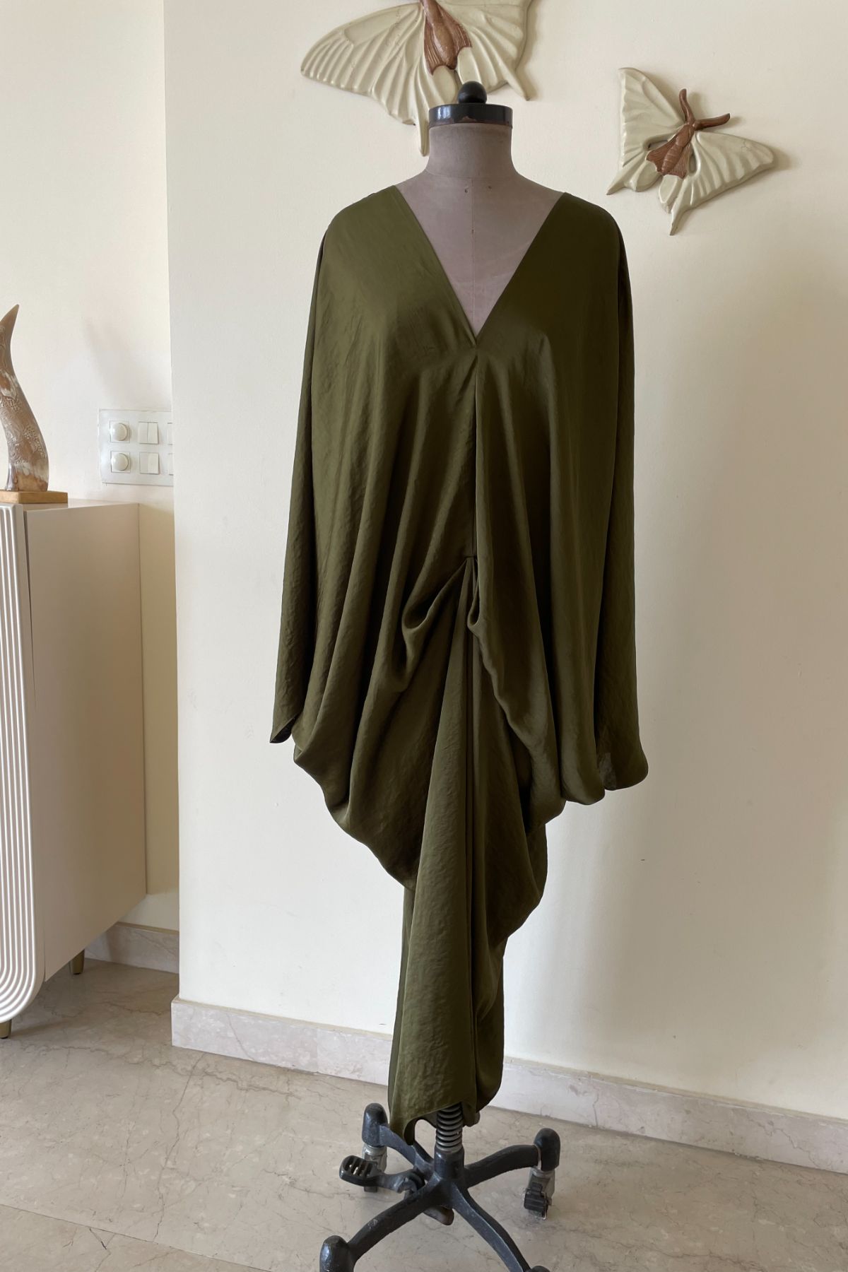 Olive Kaftan Dress