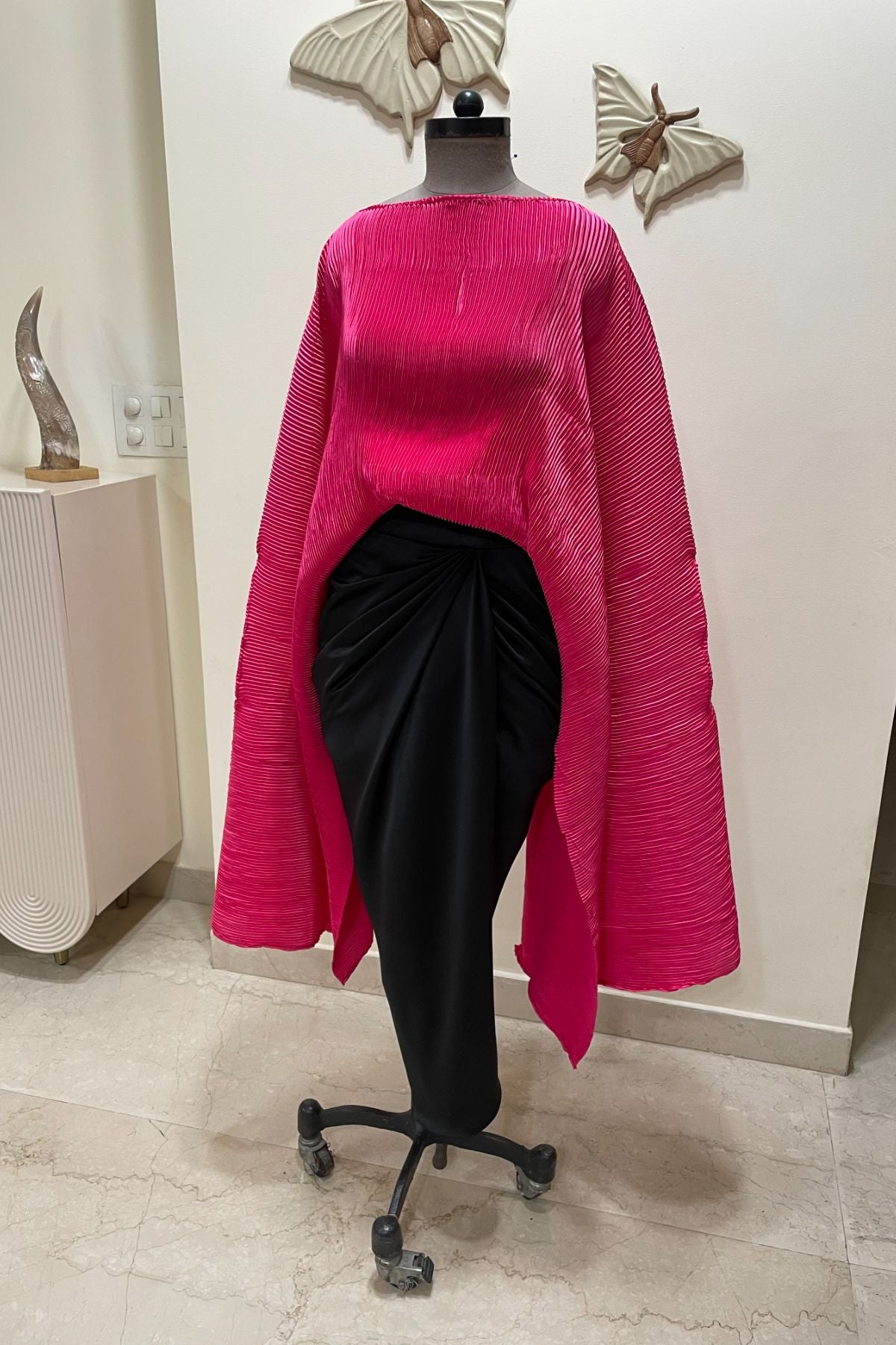 Pleated Cape/ Skirt