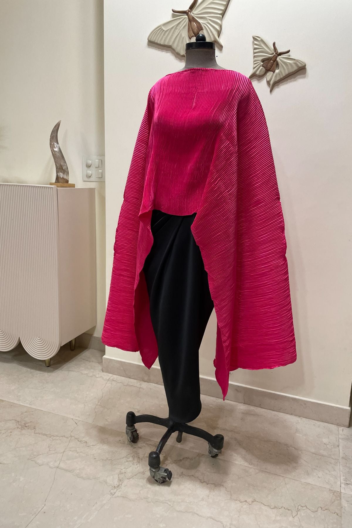 Pleated Cape/ Skirt