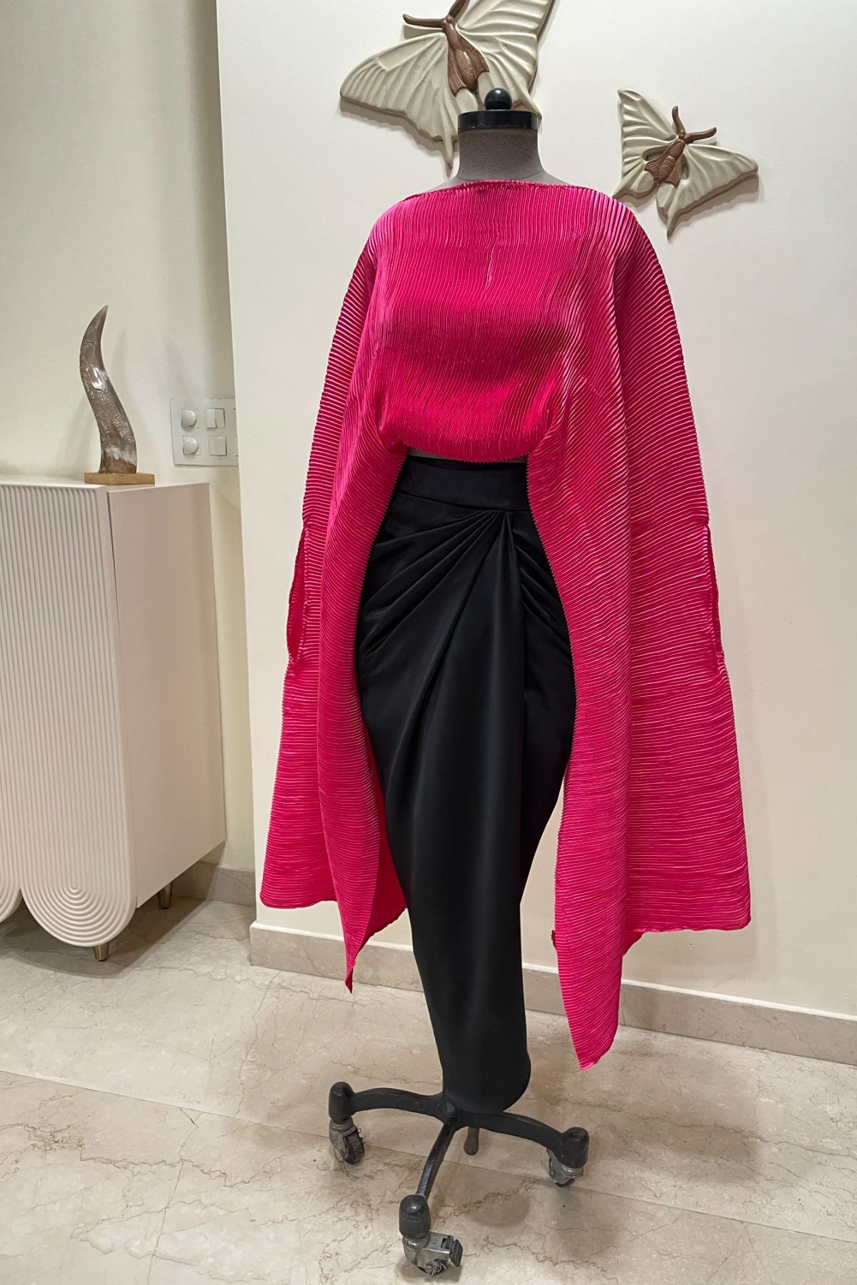 Pleated Cape/ Skirt