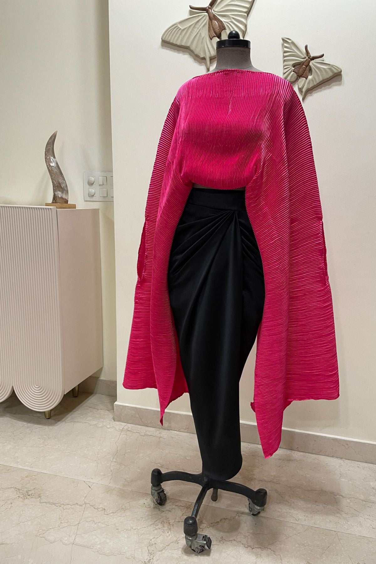 Pleated Cape/ Skirt