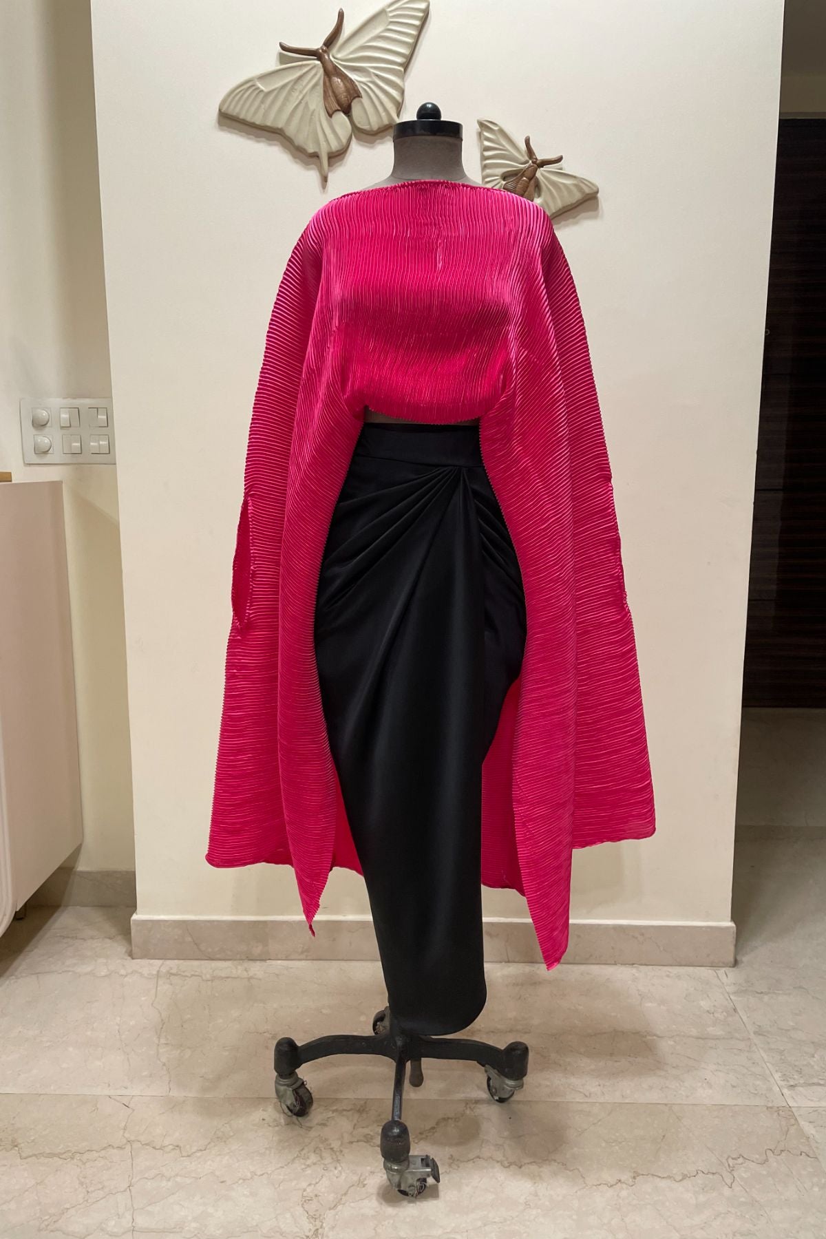 Pleated Cape/ Skirt