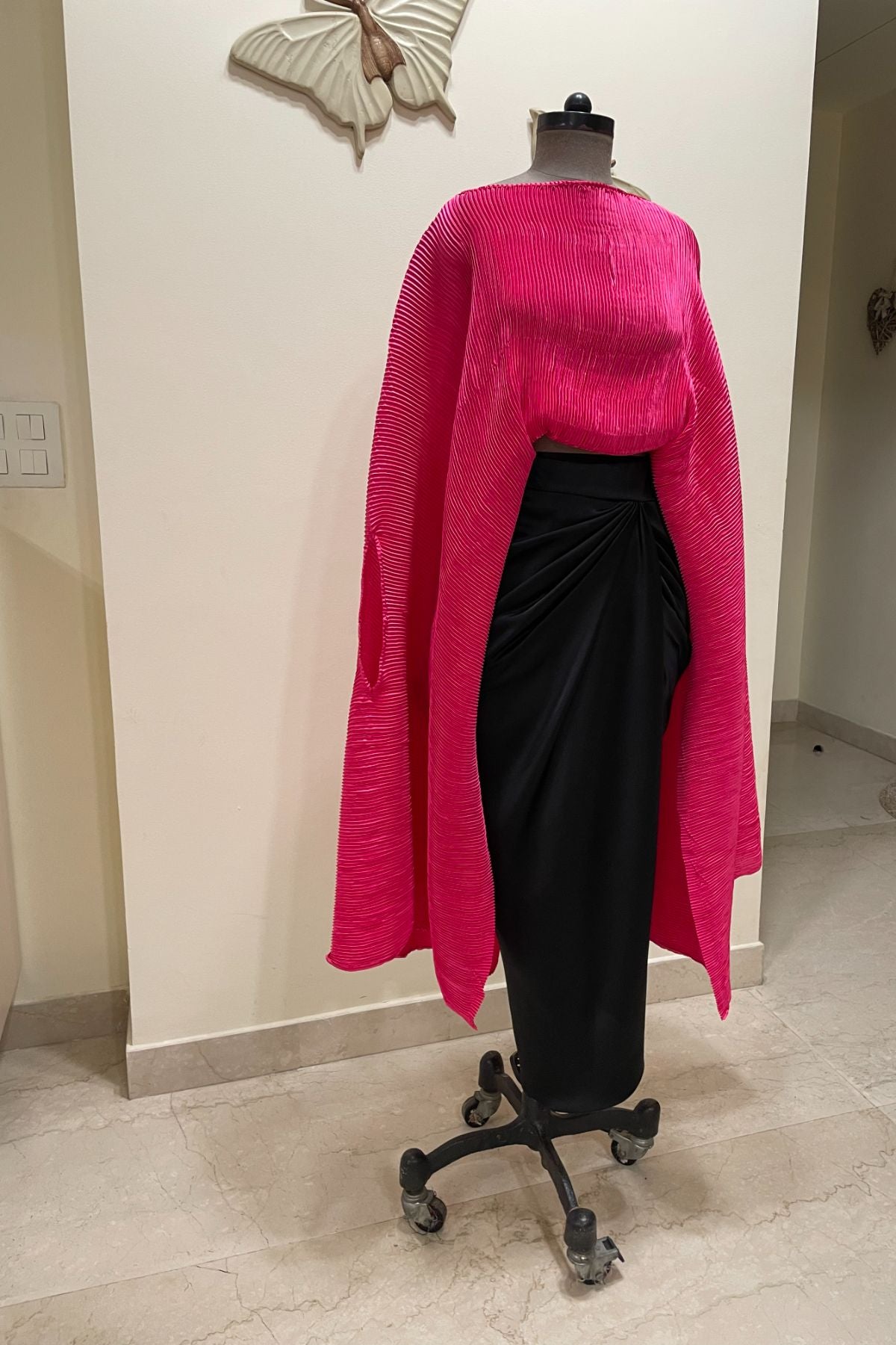Pleated Cape/ Skirt