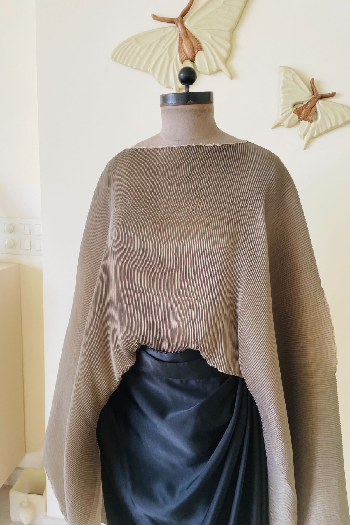 Pleated Cape/ Skirt