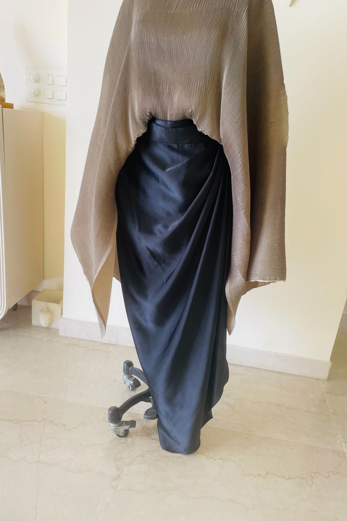 Pleated Cape/ Skirt