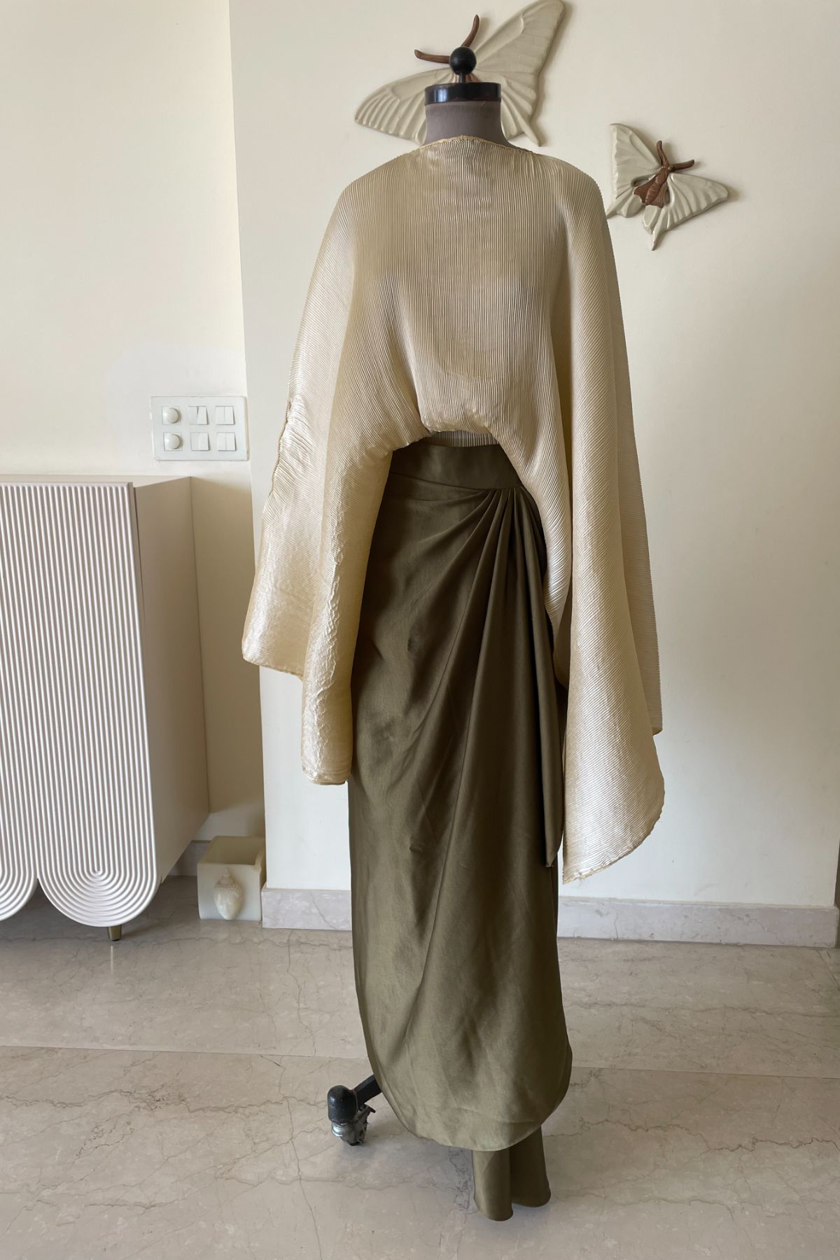 Pleated Cape/ Skirt