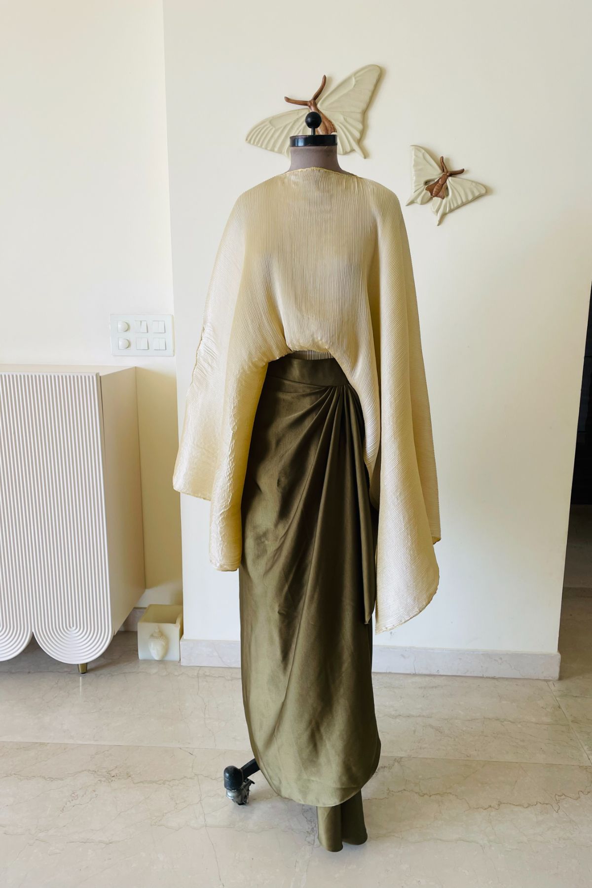 Pleated Cape/ Skirt