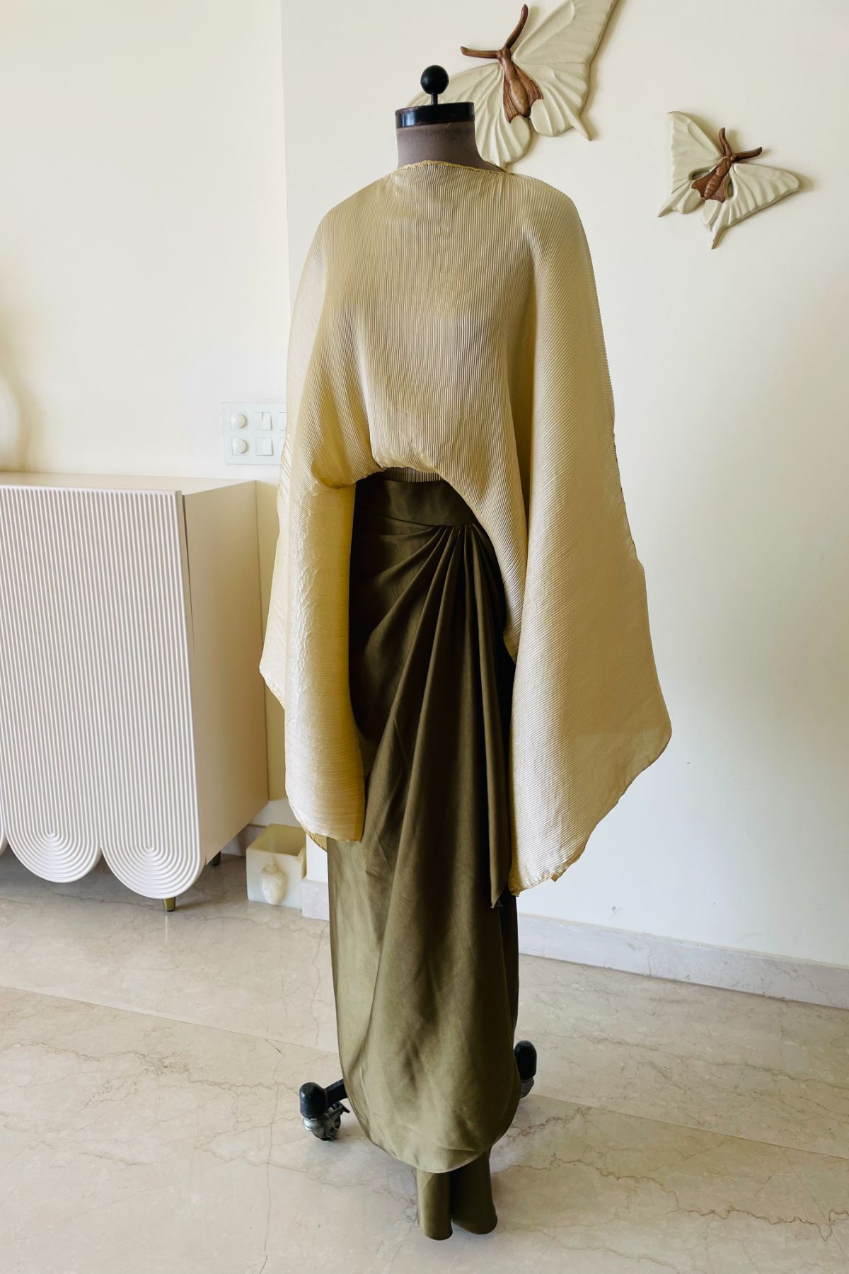 Pleated Cape/ Skirt