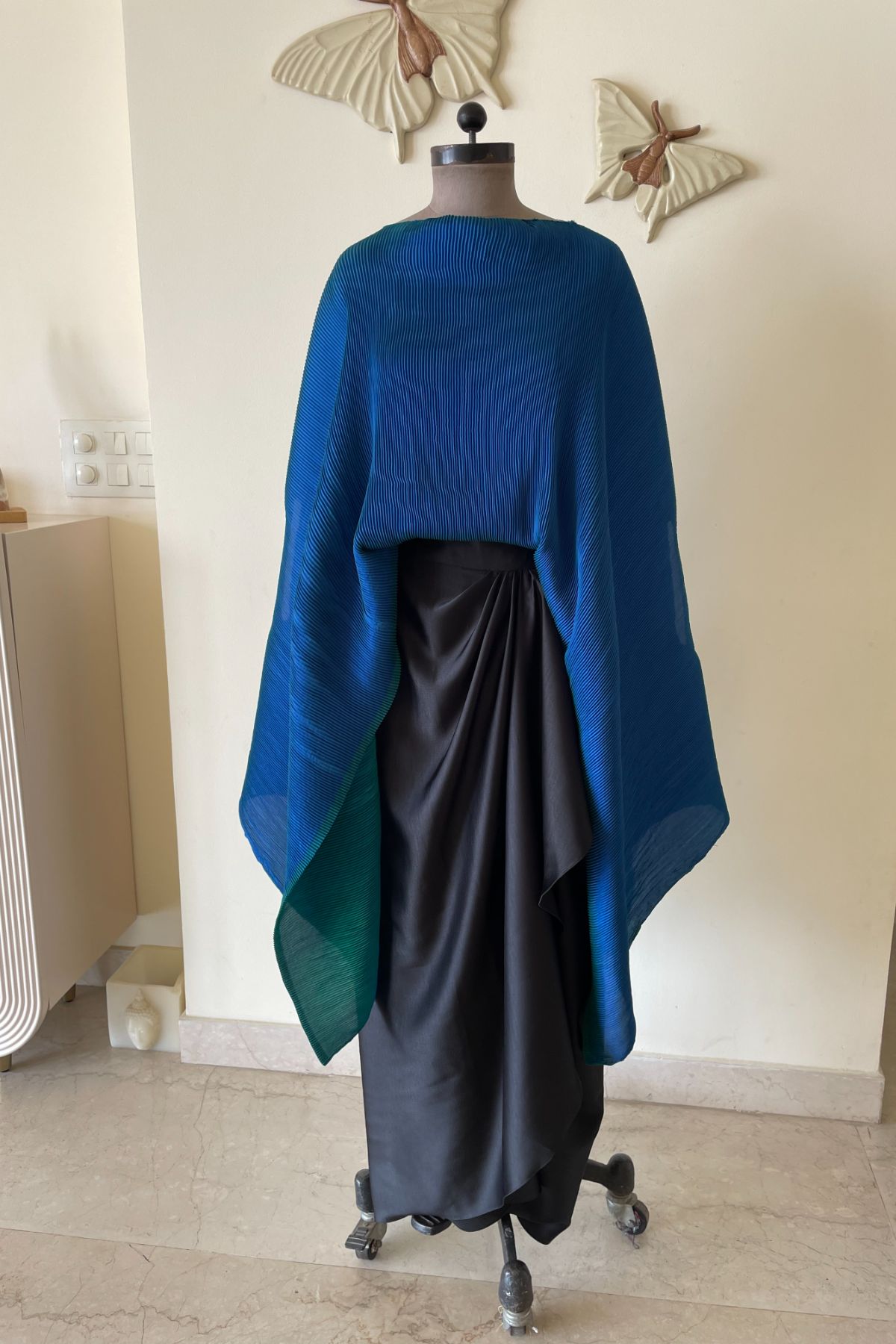 Pleated Cape/ Skirt