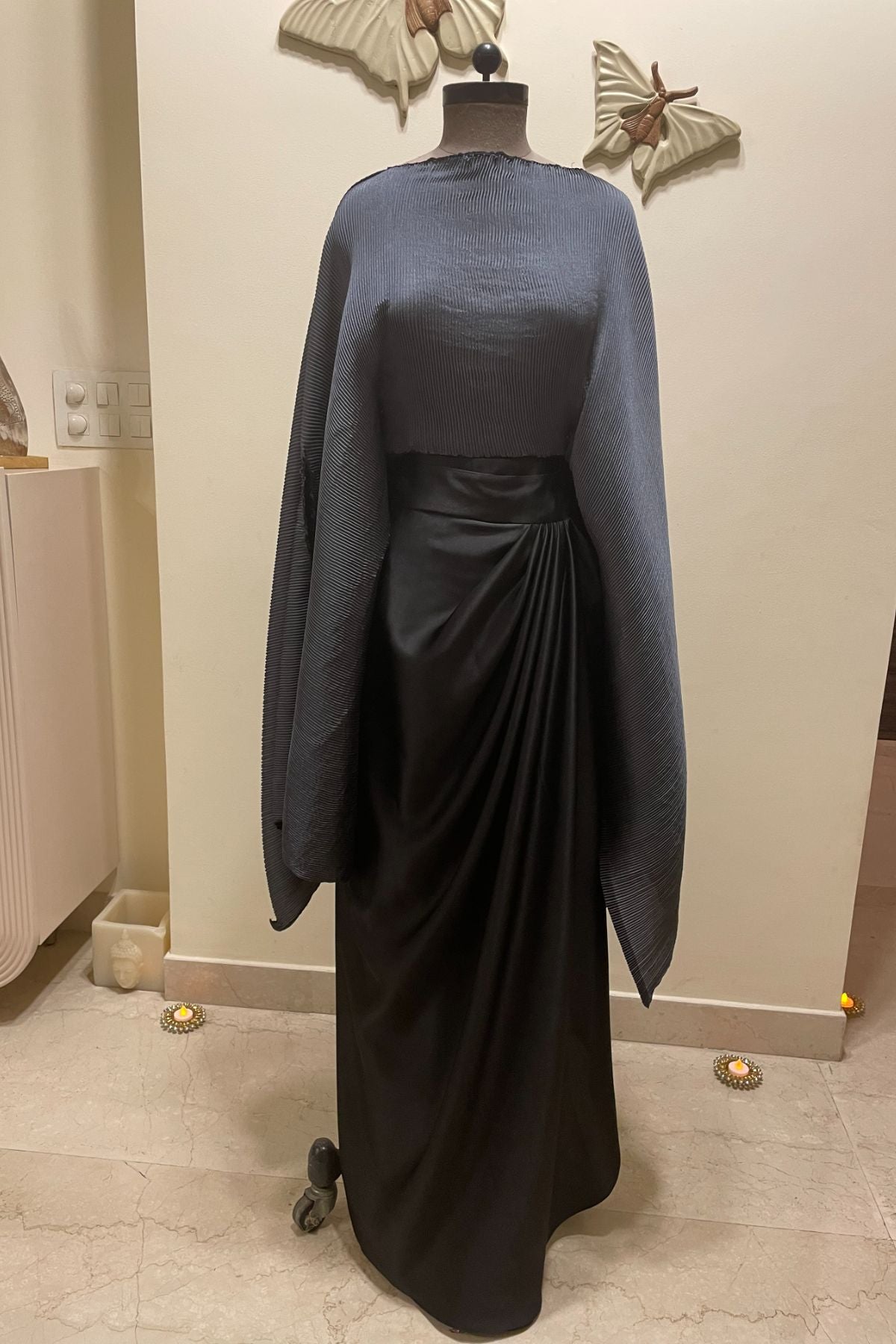 Pleated Cape/ Skirt