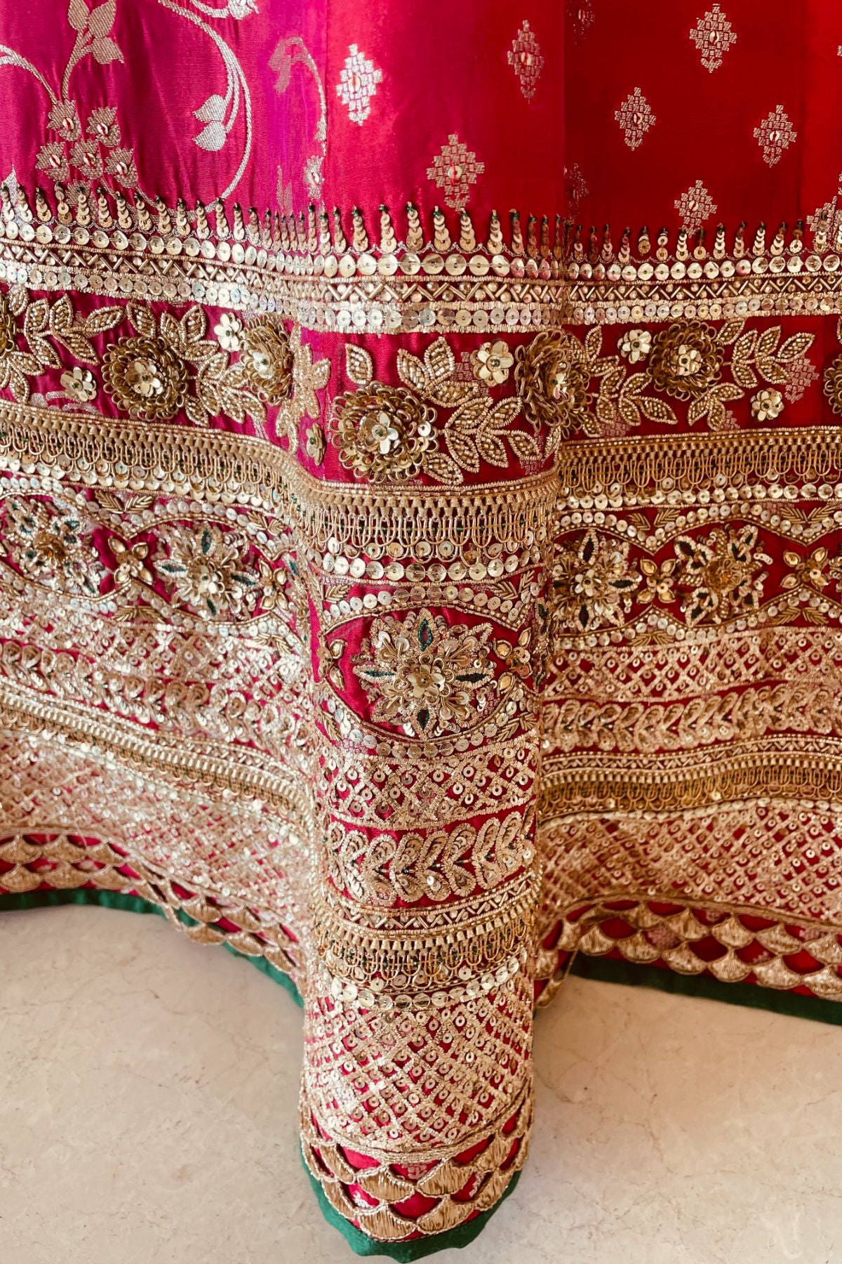 Fuchsia Bridal Lehenga