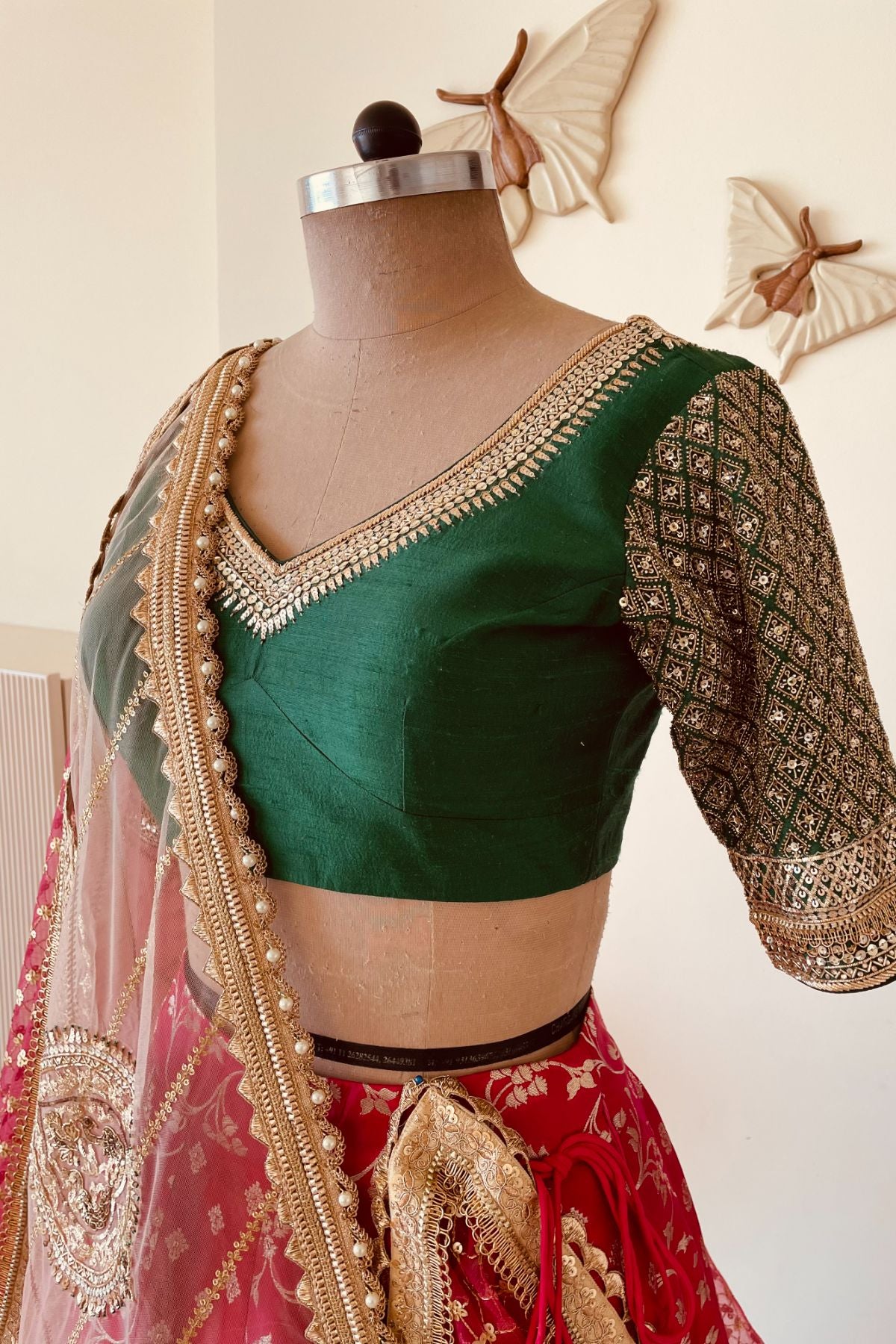 Fuchsia Bridal Lehenga