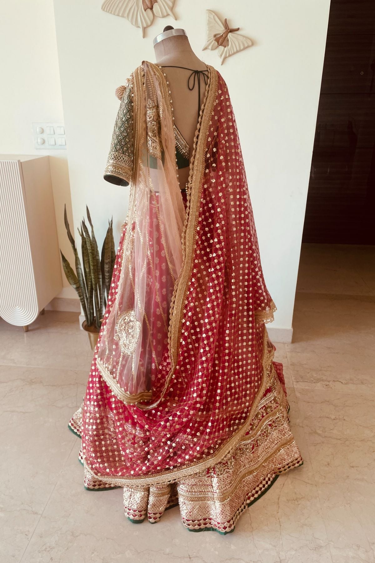 Fuchsia Bridal Lehenga