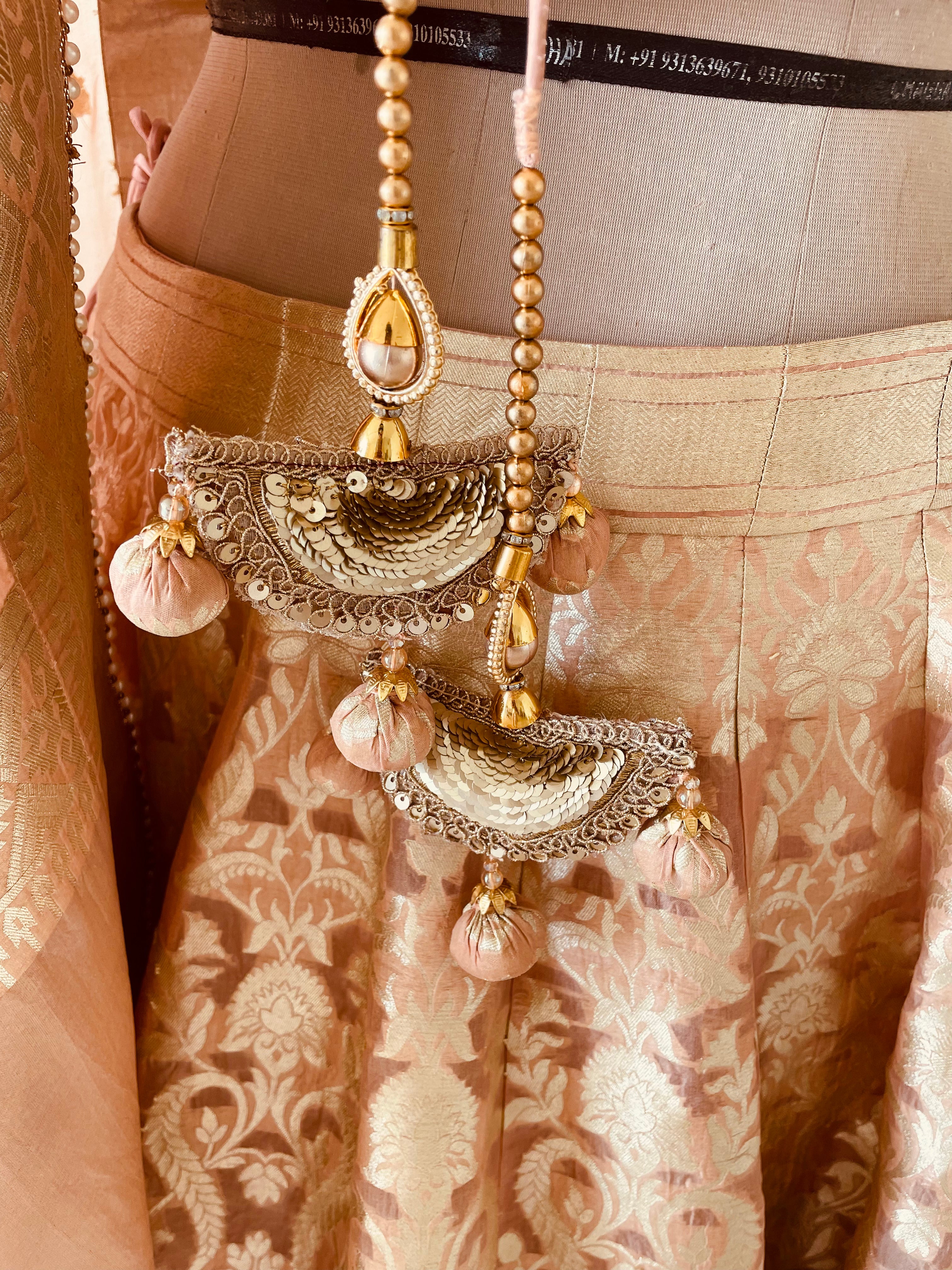 Organza Brocade Lehenga