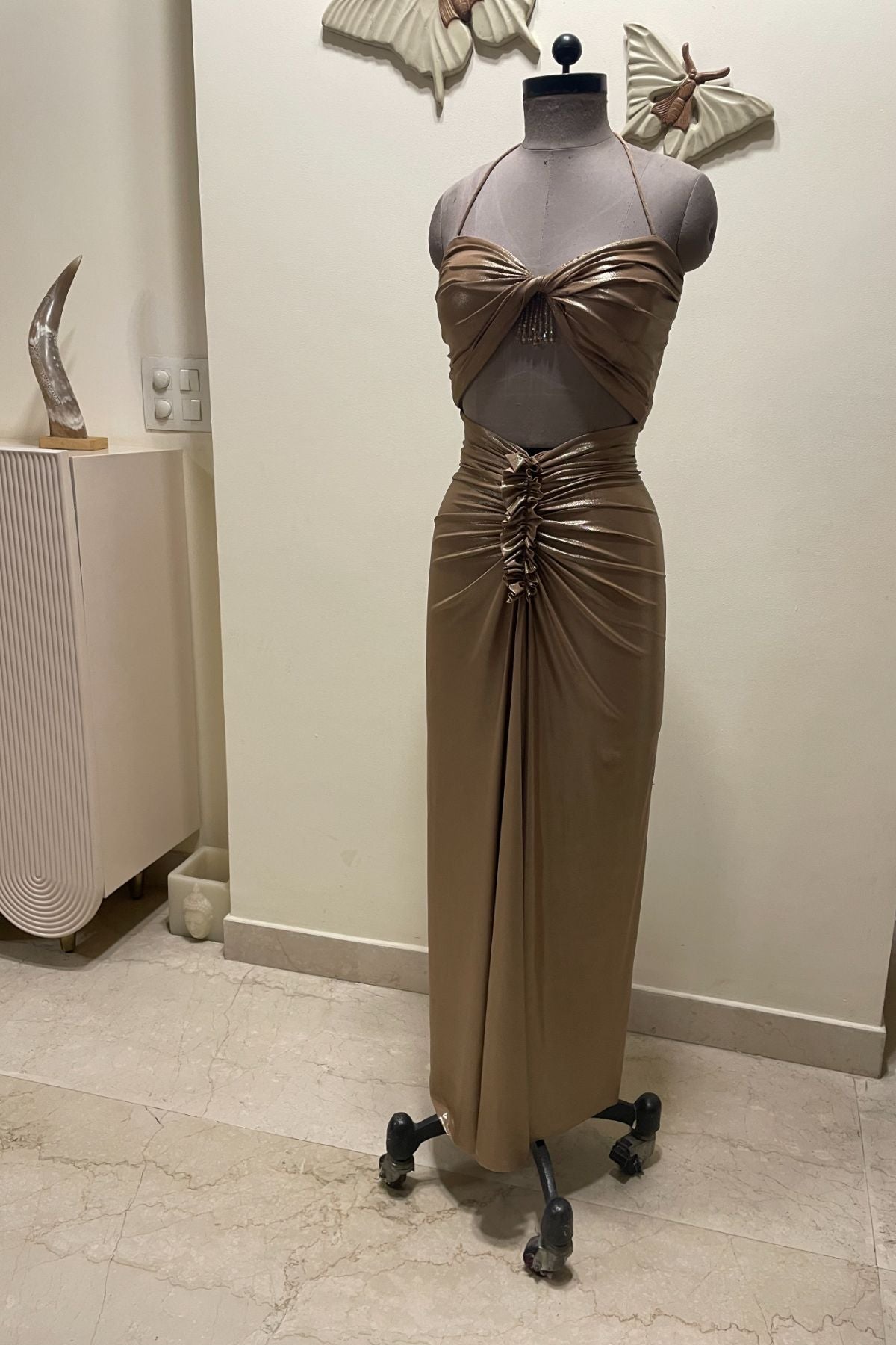 Gold Lycra Dress