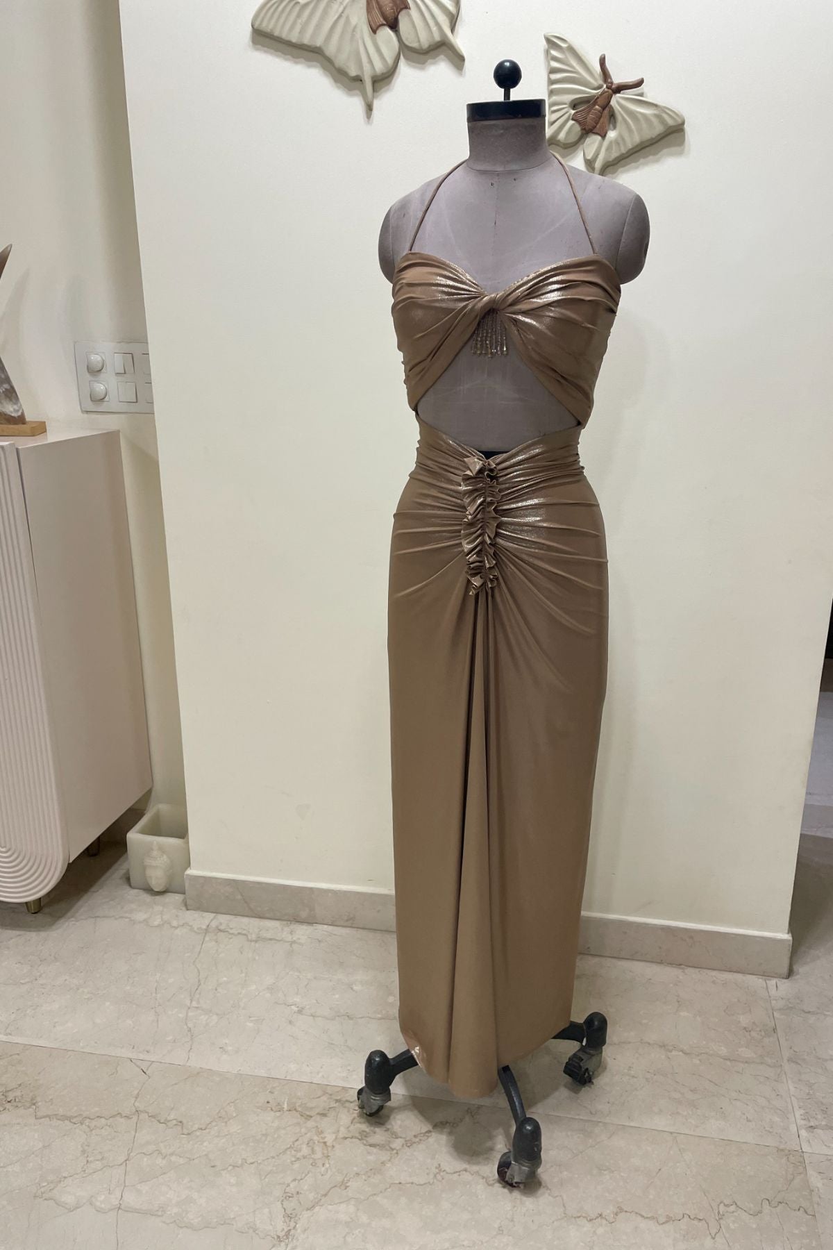 Gold Lycra Dress