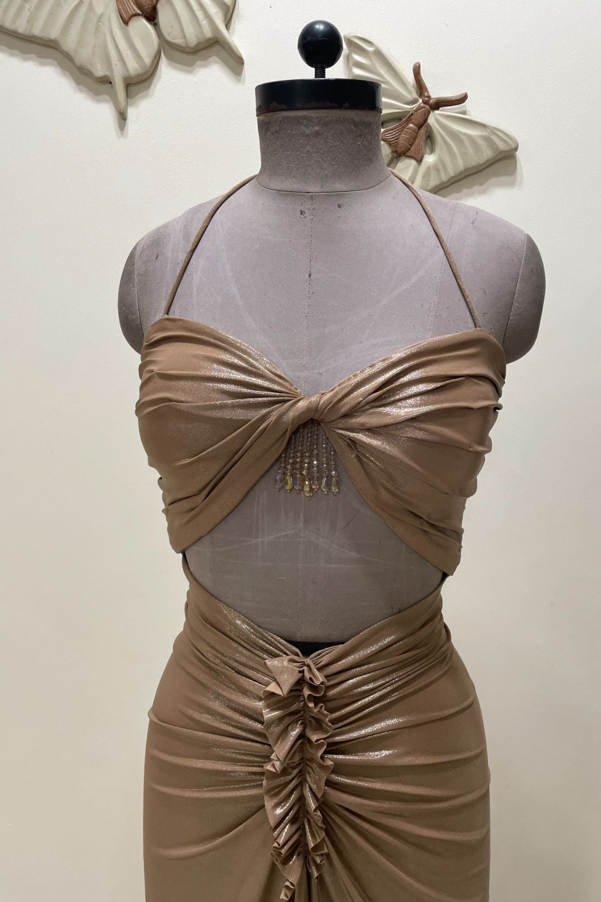 Gold Lycra Dress