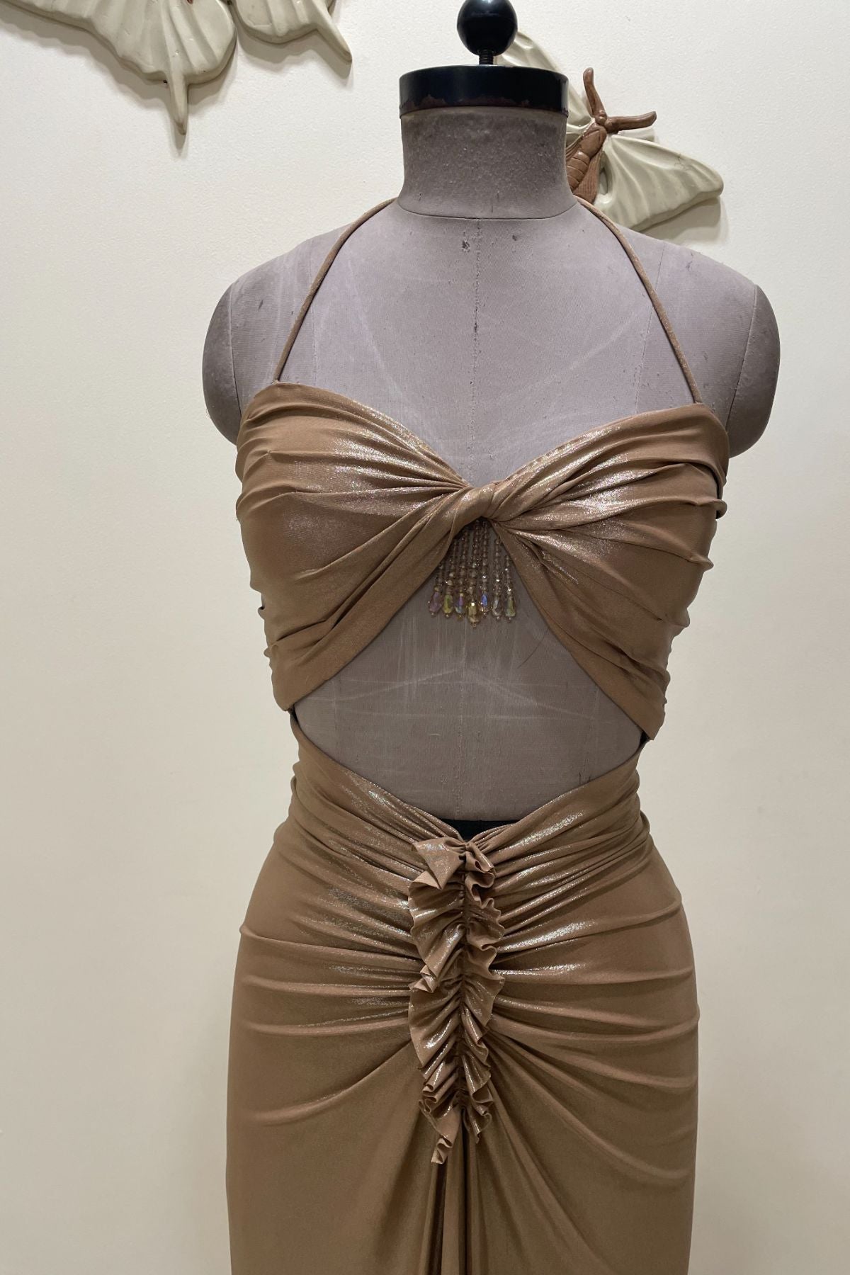 Gold Lycra Dress