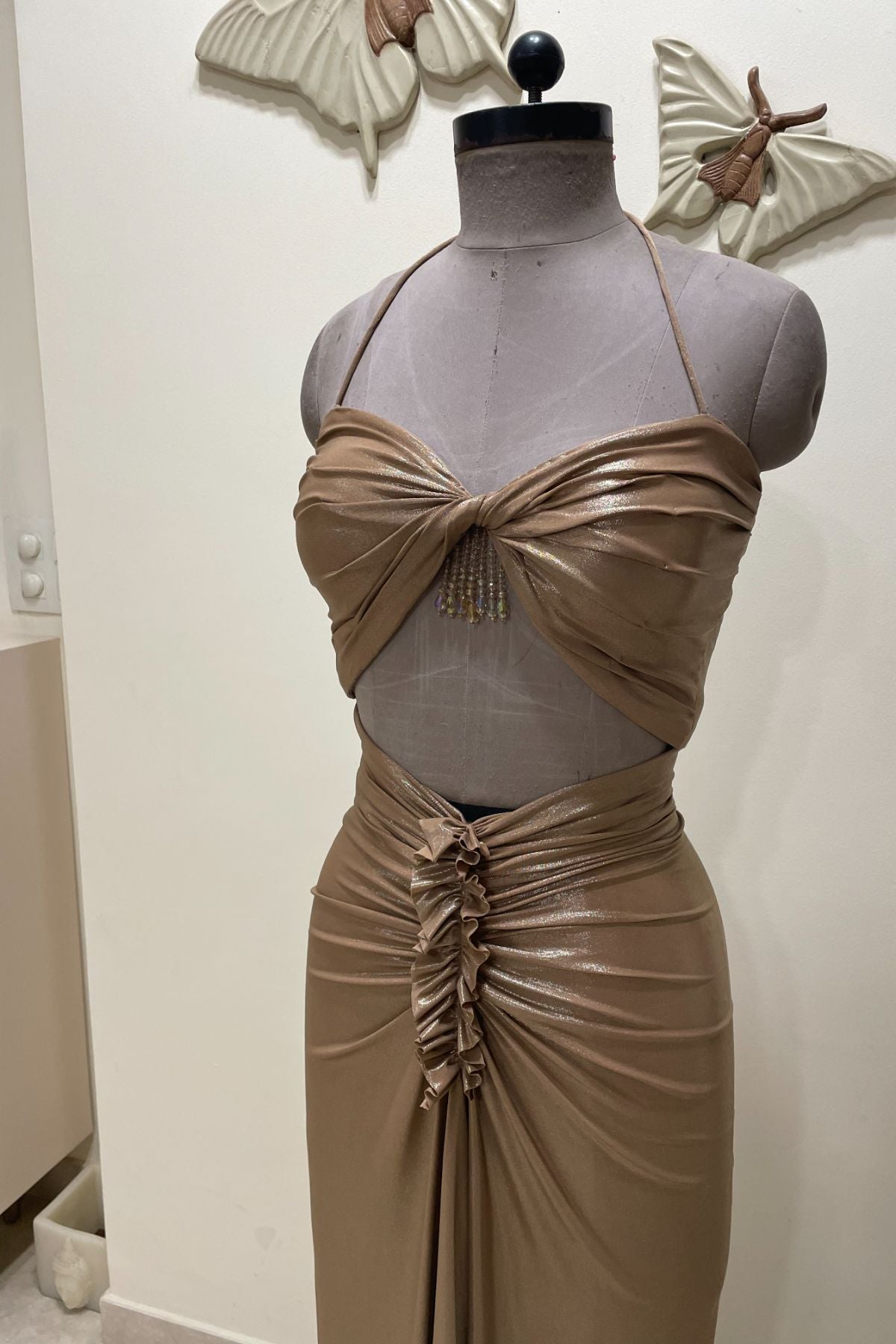 Gold Lycra Dress