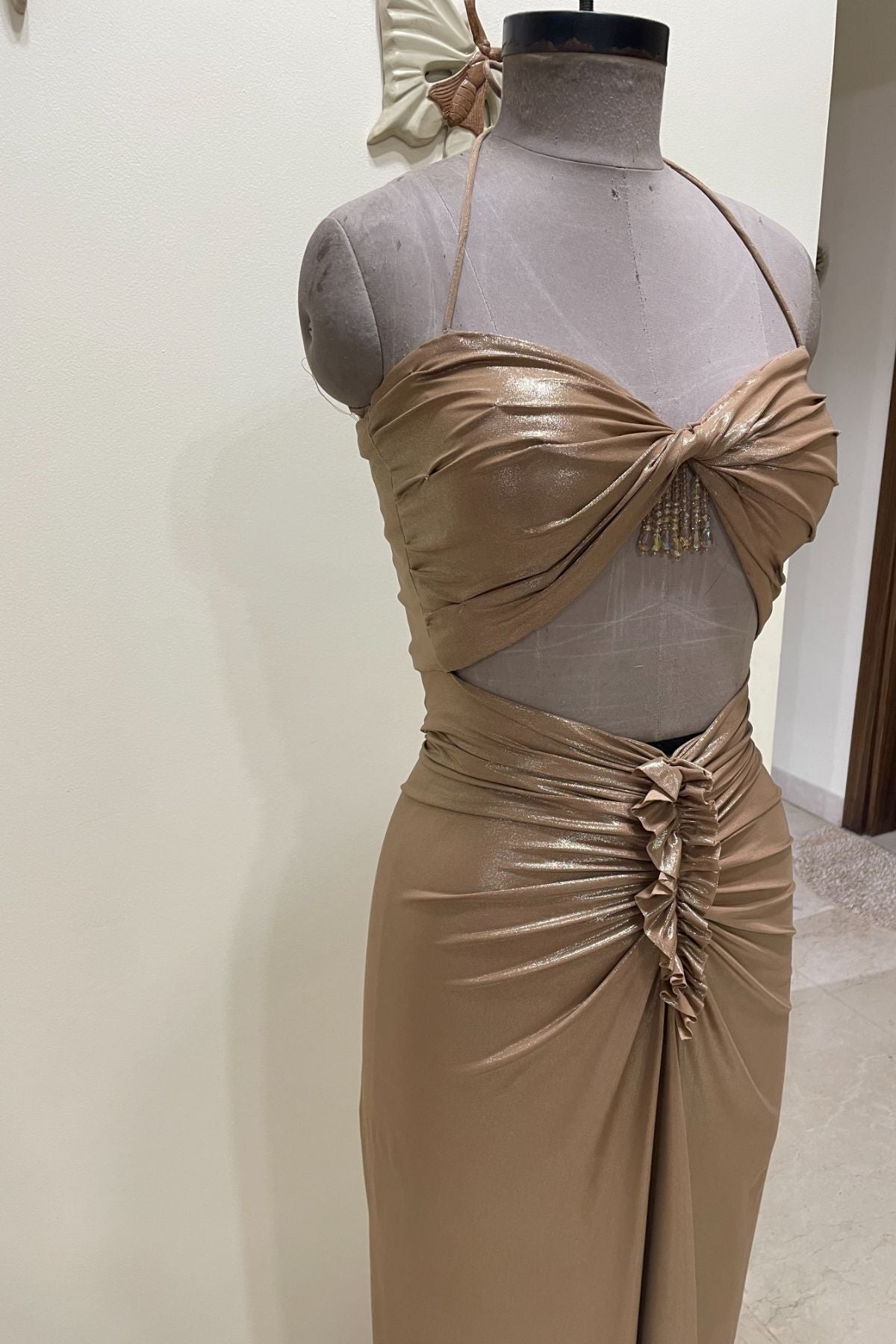 Gold Lycra Dress