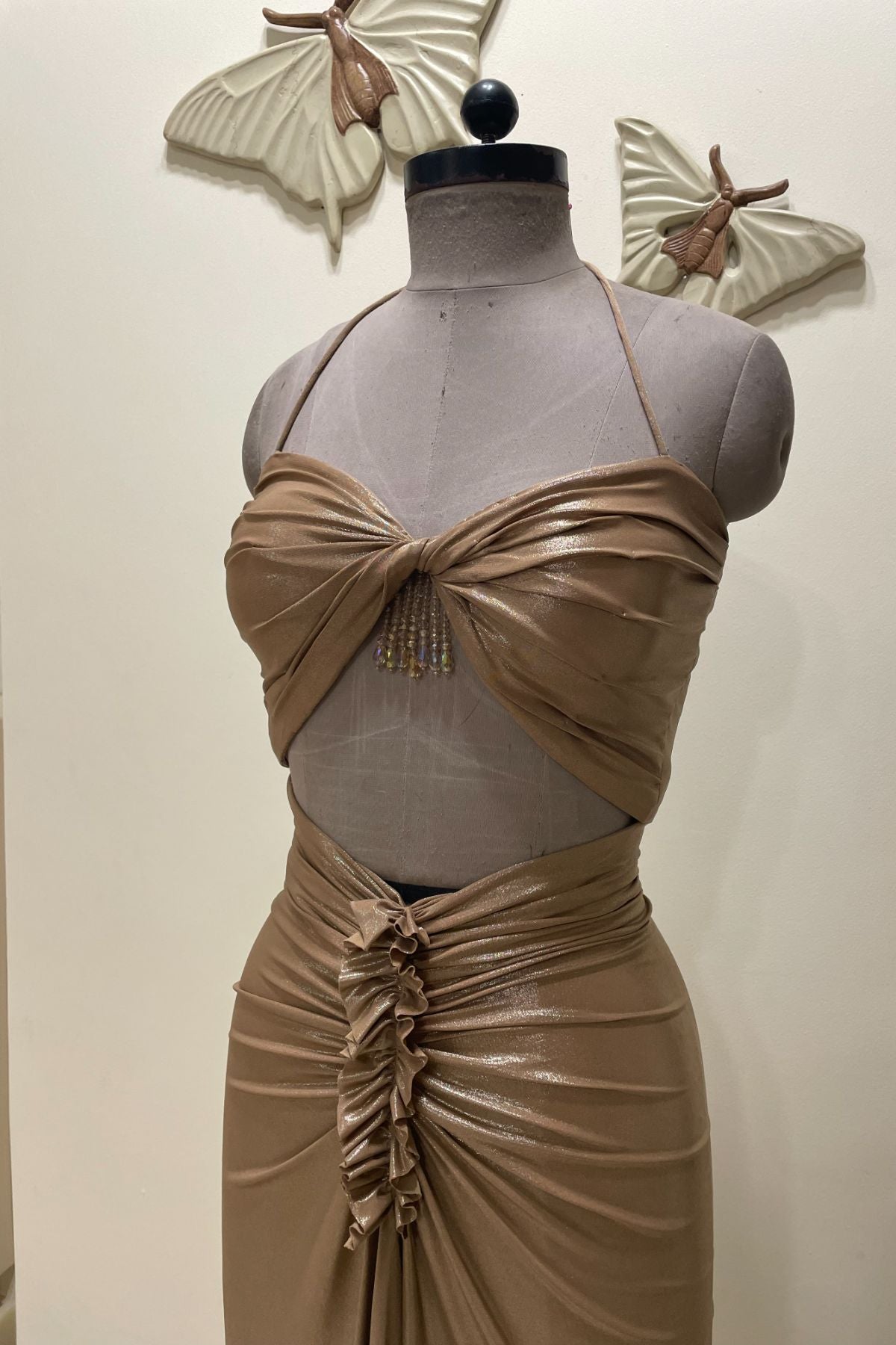 Gold Lycra Dress
