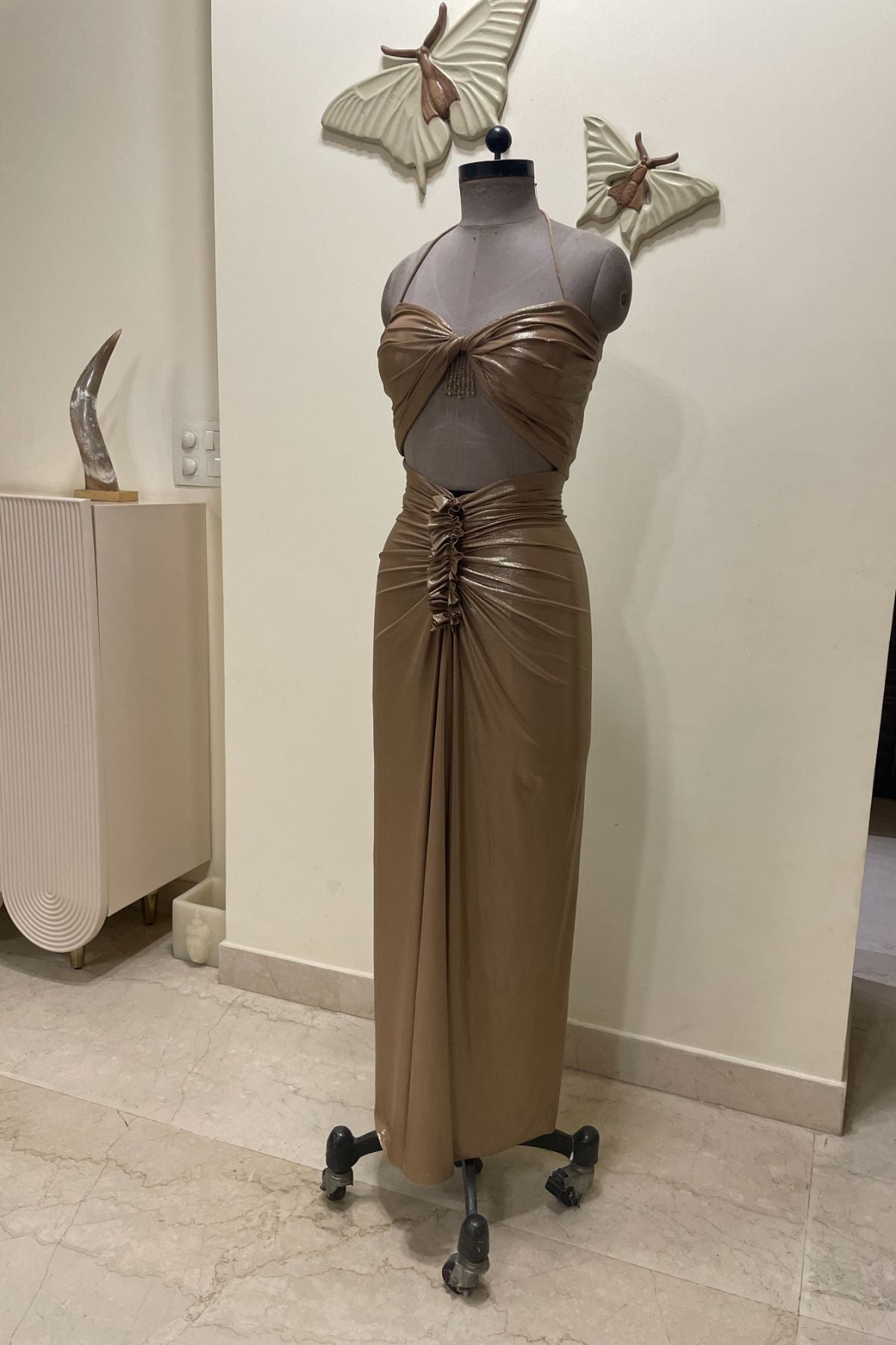 Gold Lycra Dress