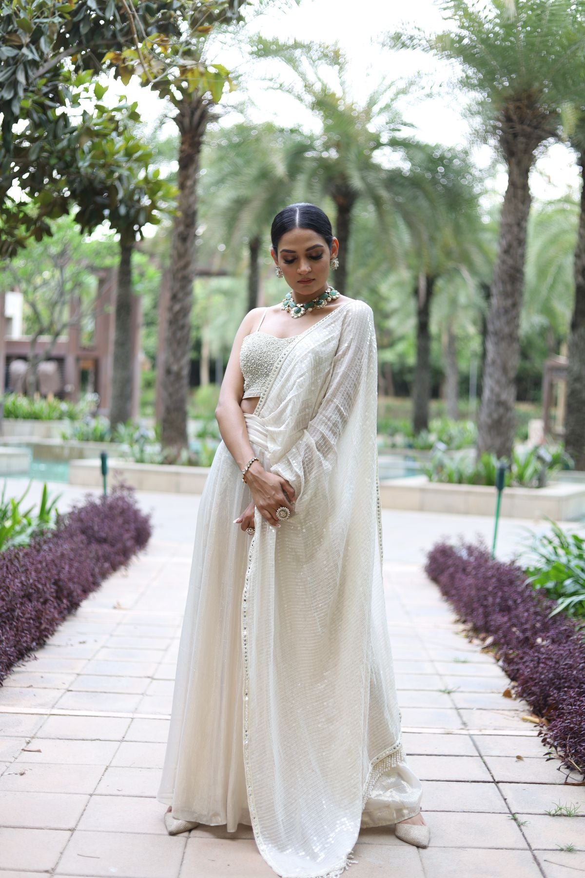 Ivory Pant Drape