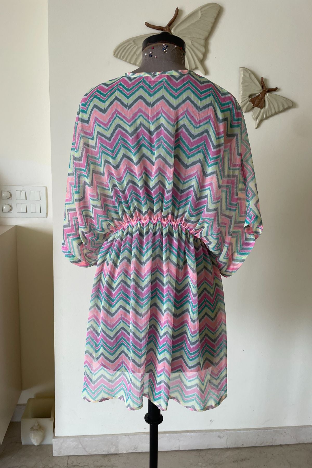 Zig Zag Print Kaftan