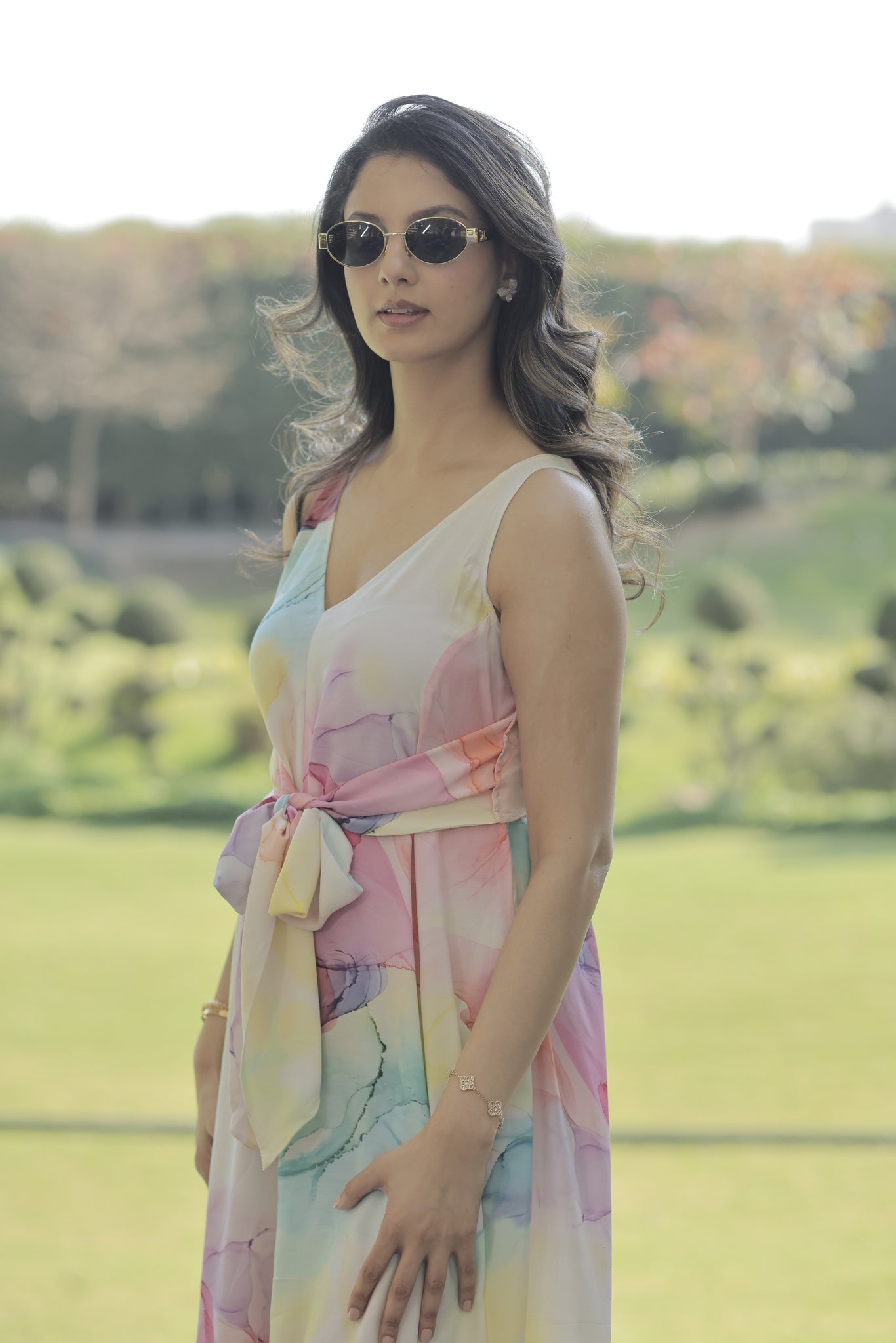 Marble Print Jumpsuit