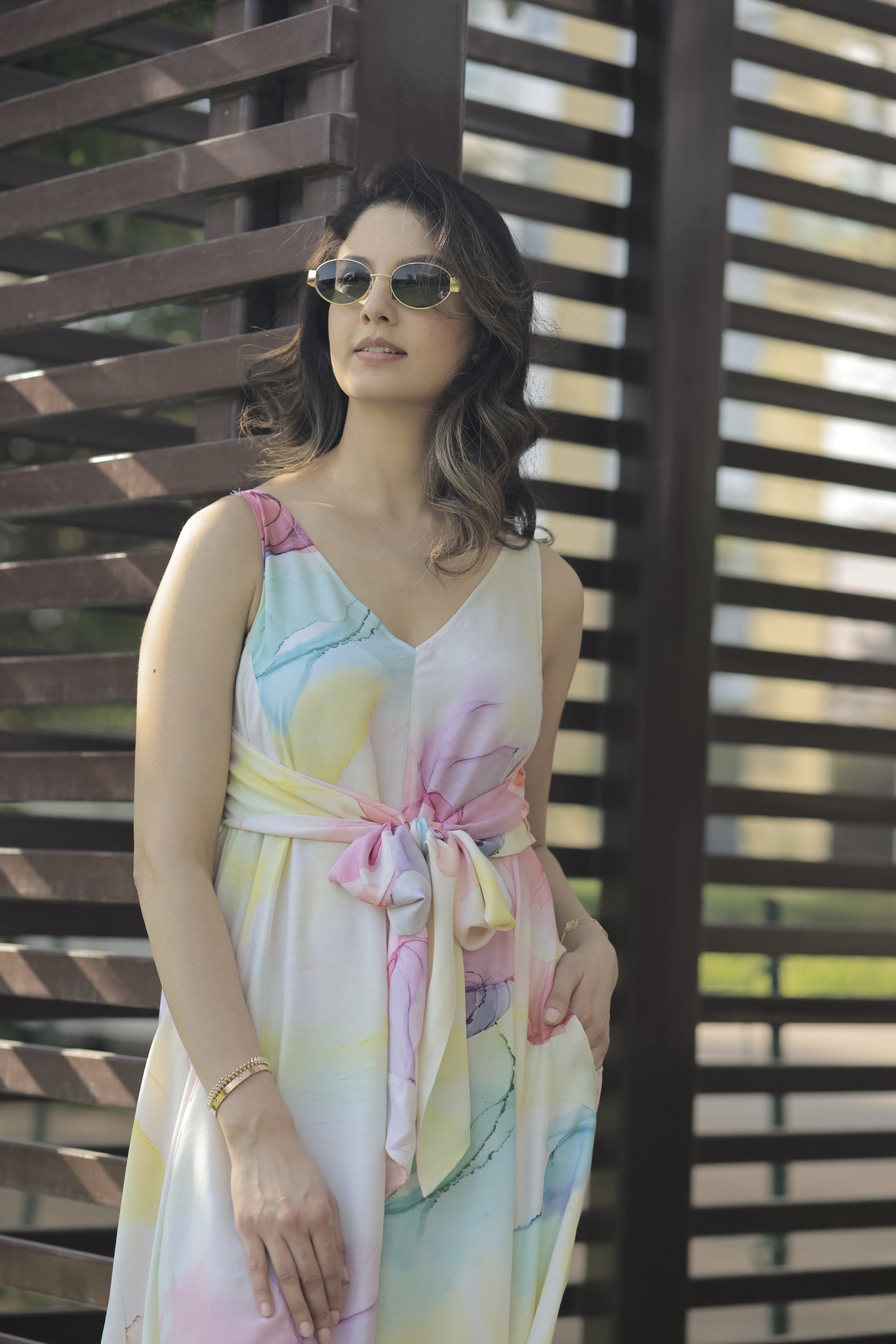 Marble Print Jumpsuit