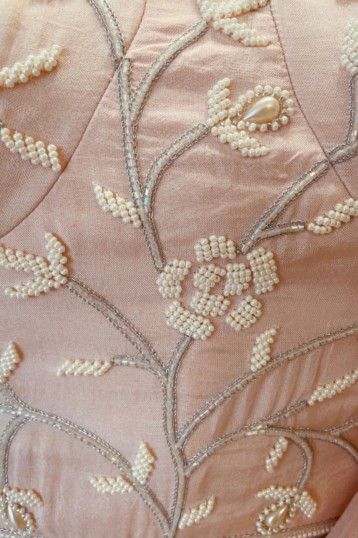 Blush Pink Draped Saree