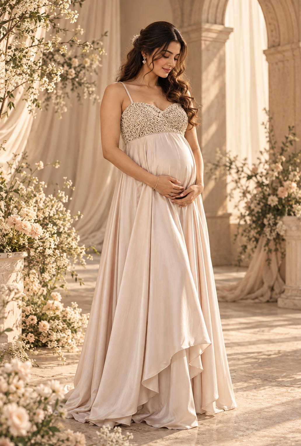 Dew Drop Maternity Gown
