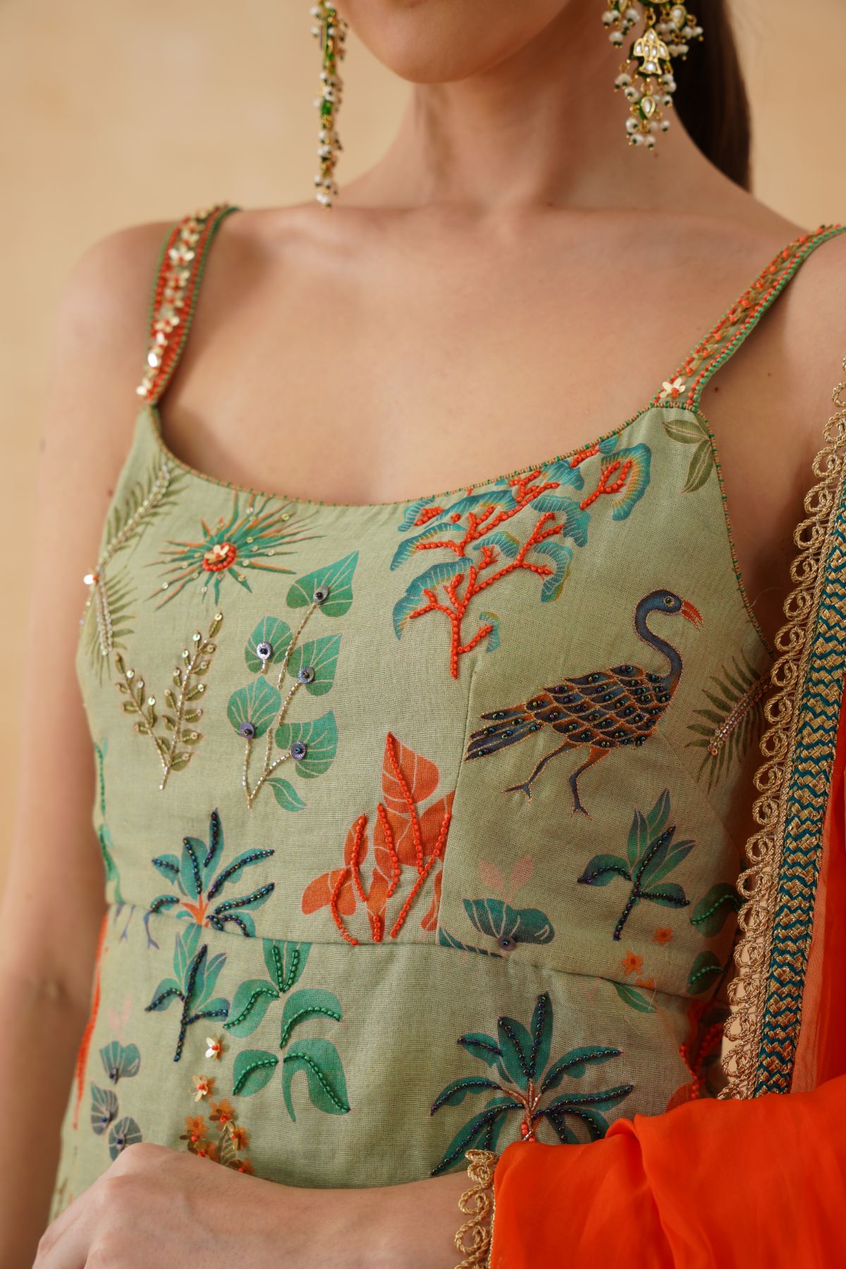 Jungle Tiered Sharara Set