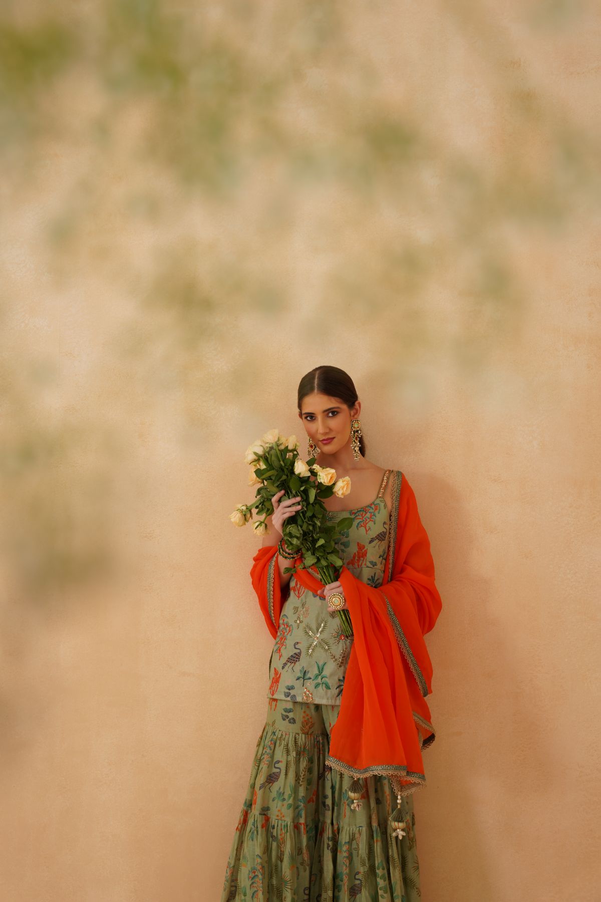 Jungle Tiered Sharara Set