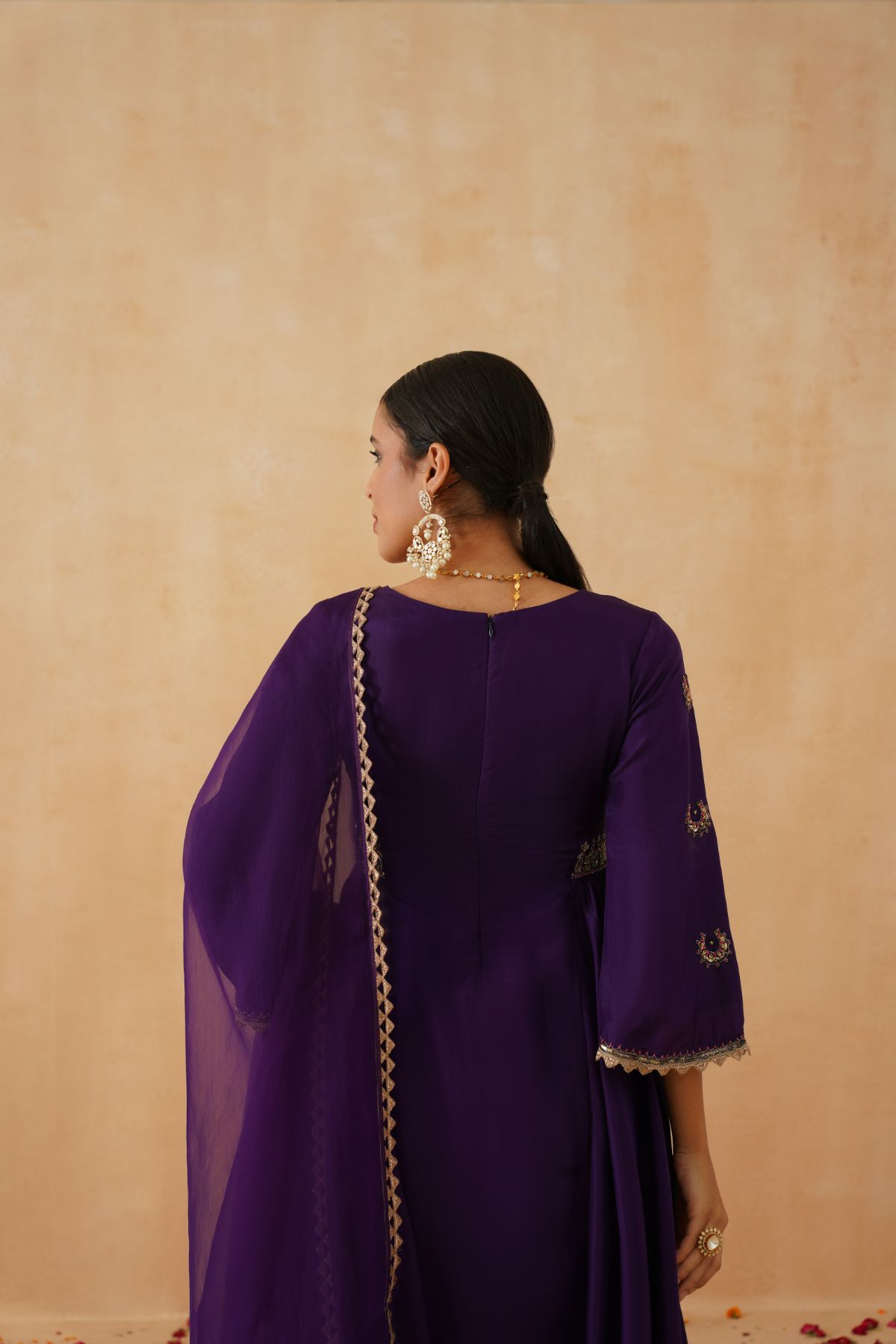 Purple Choga Set