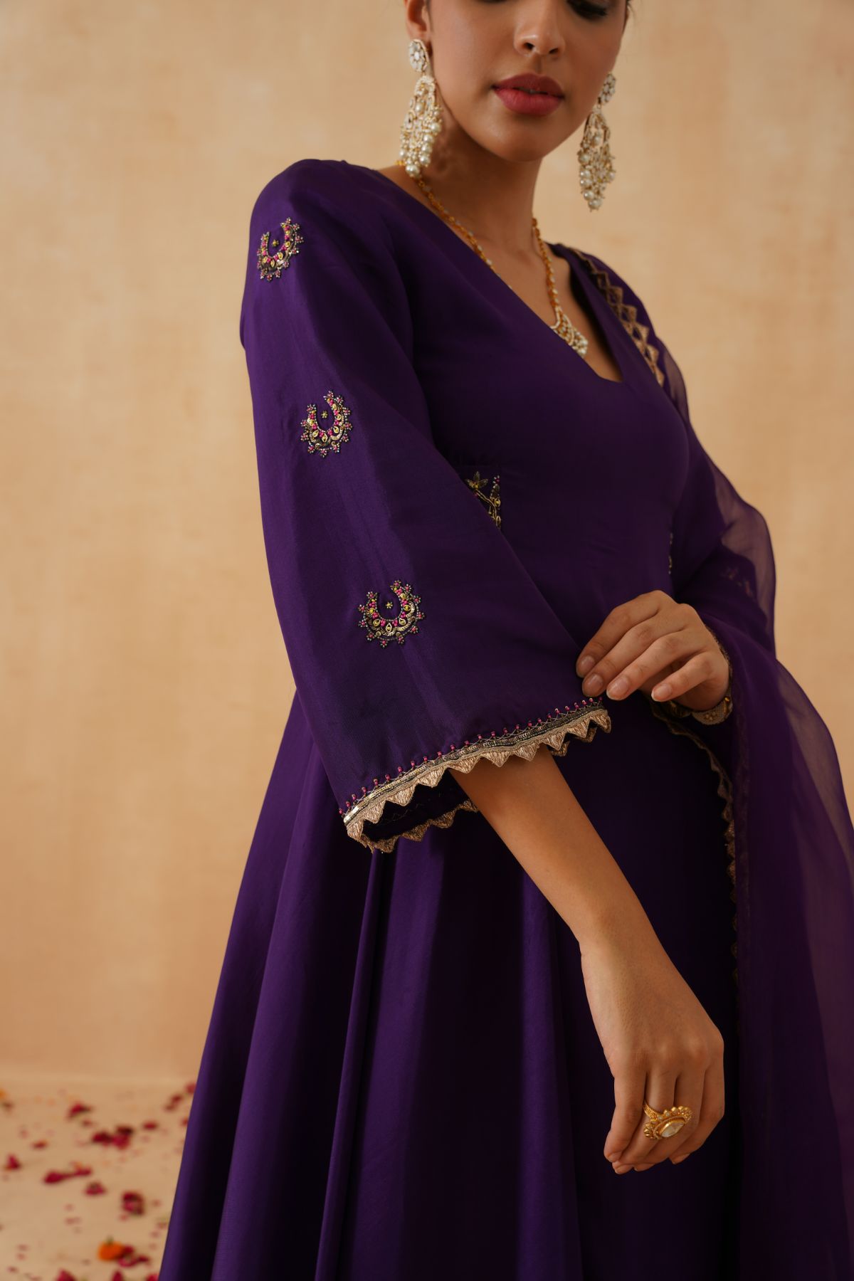 Purple Choga Set
