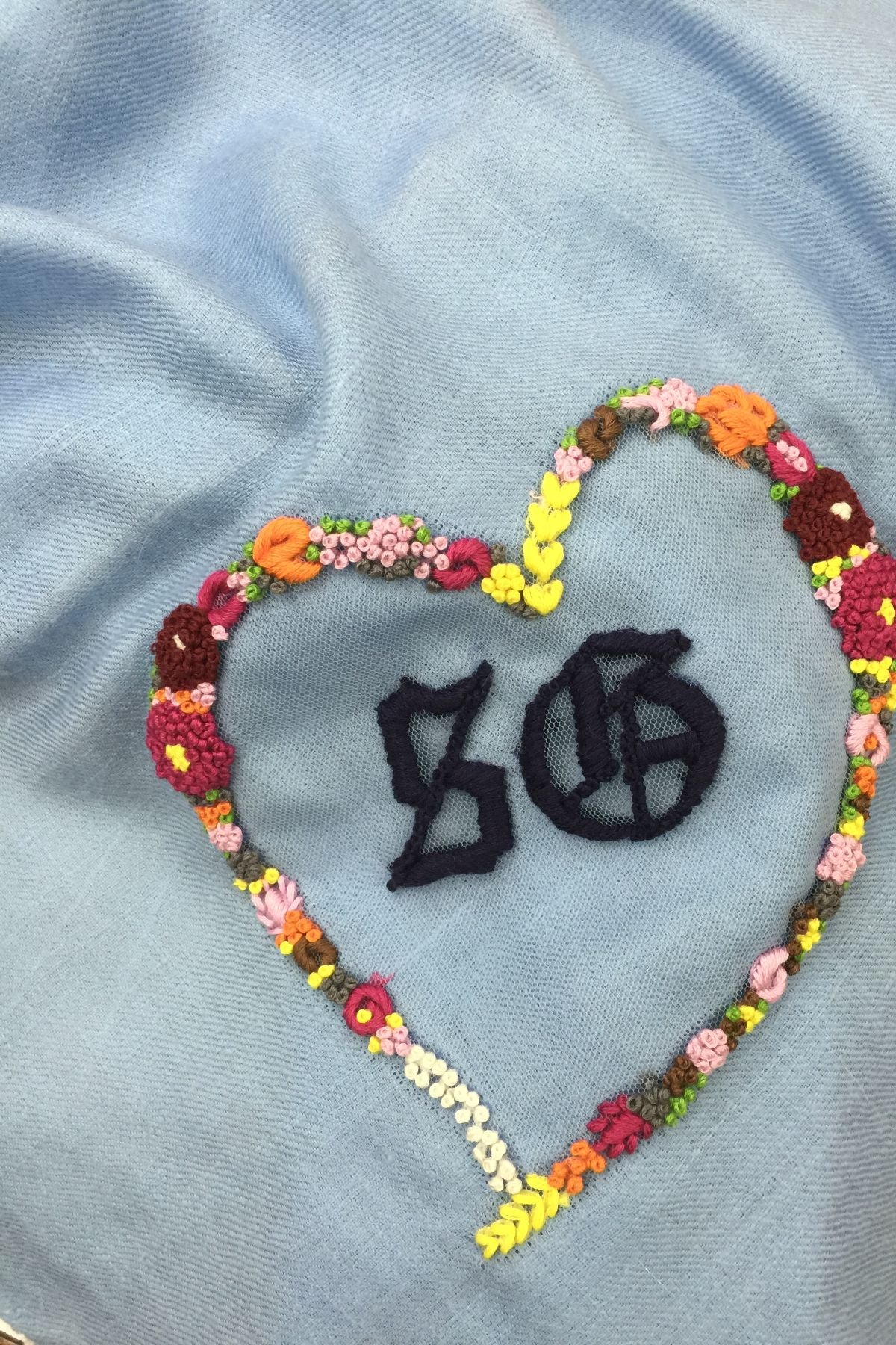 Stole with customised initials