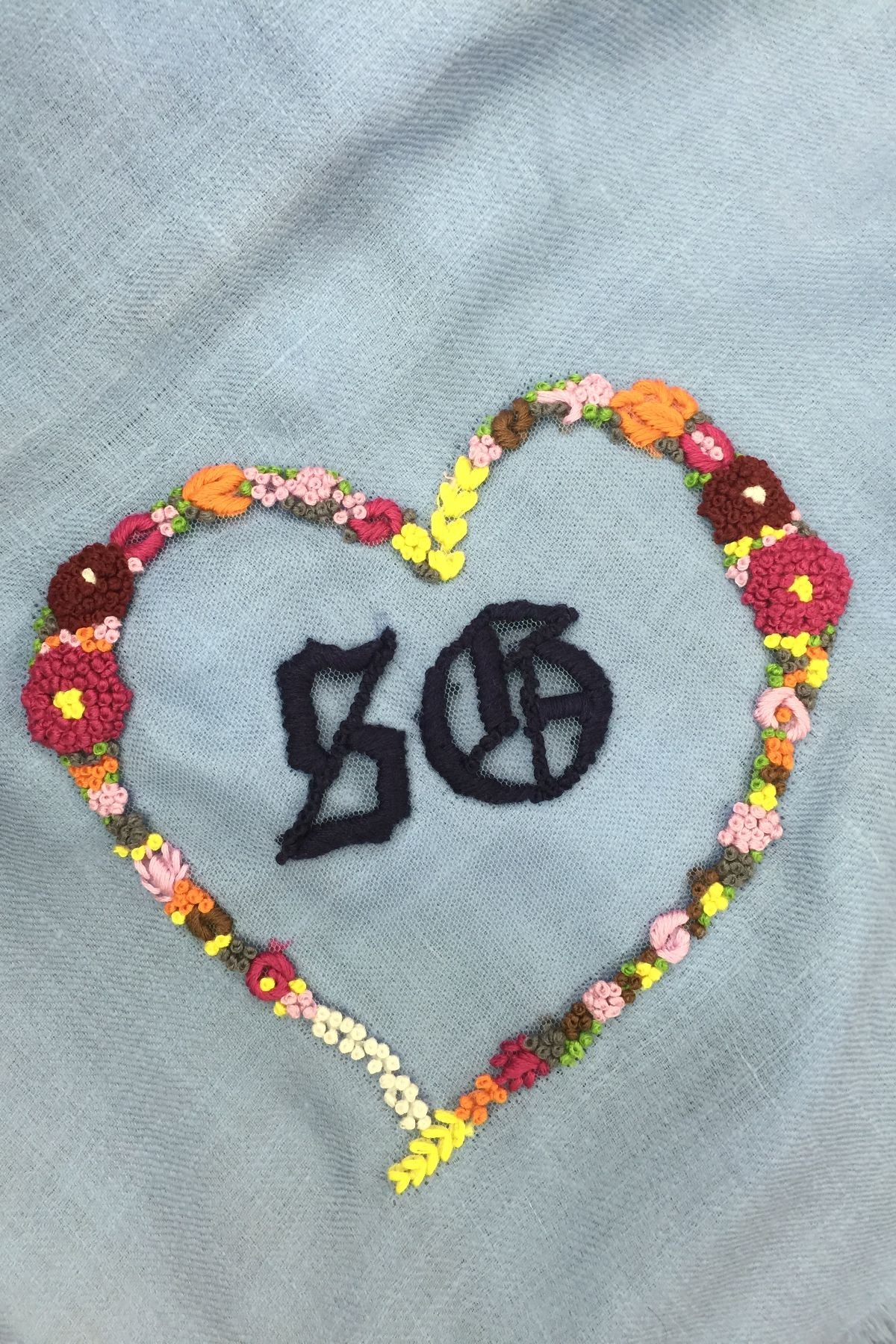 Stole with customised initials