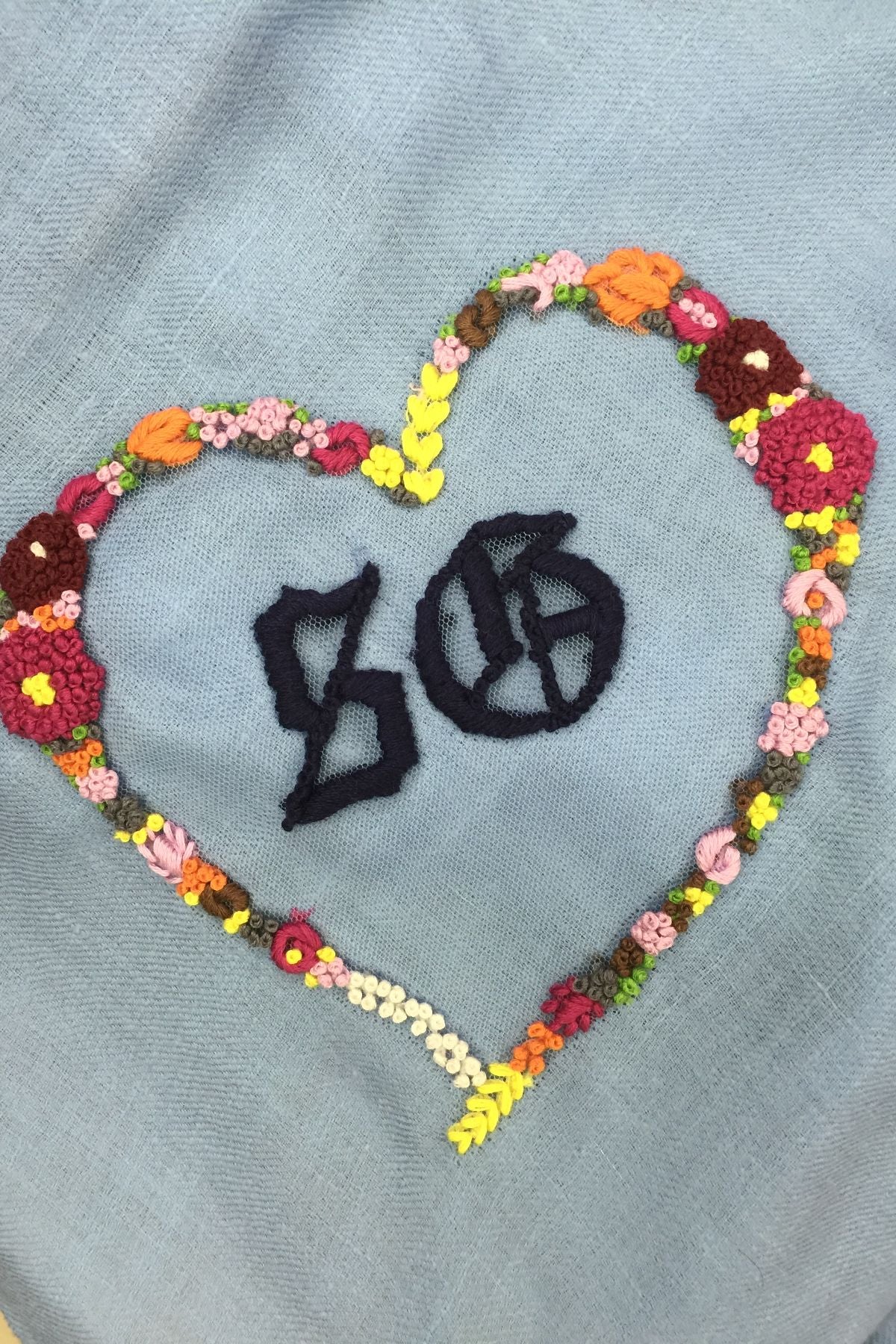 Stole with customised initials