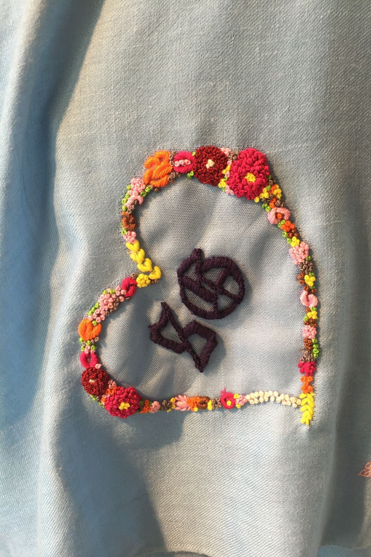 Stole with customised initials