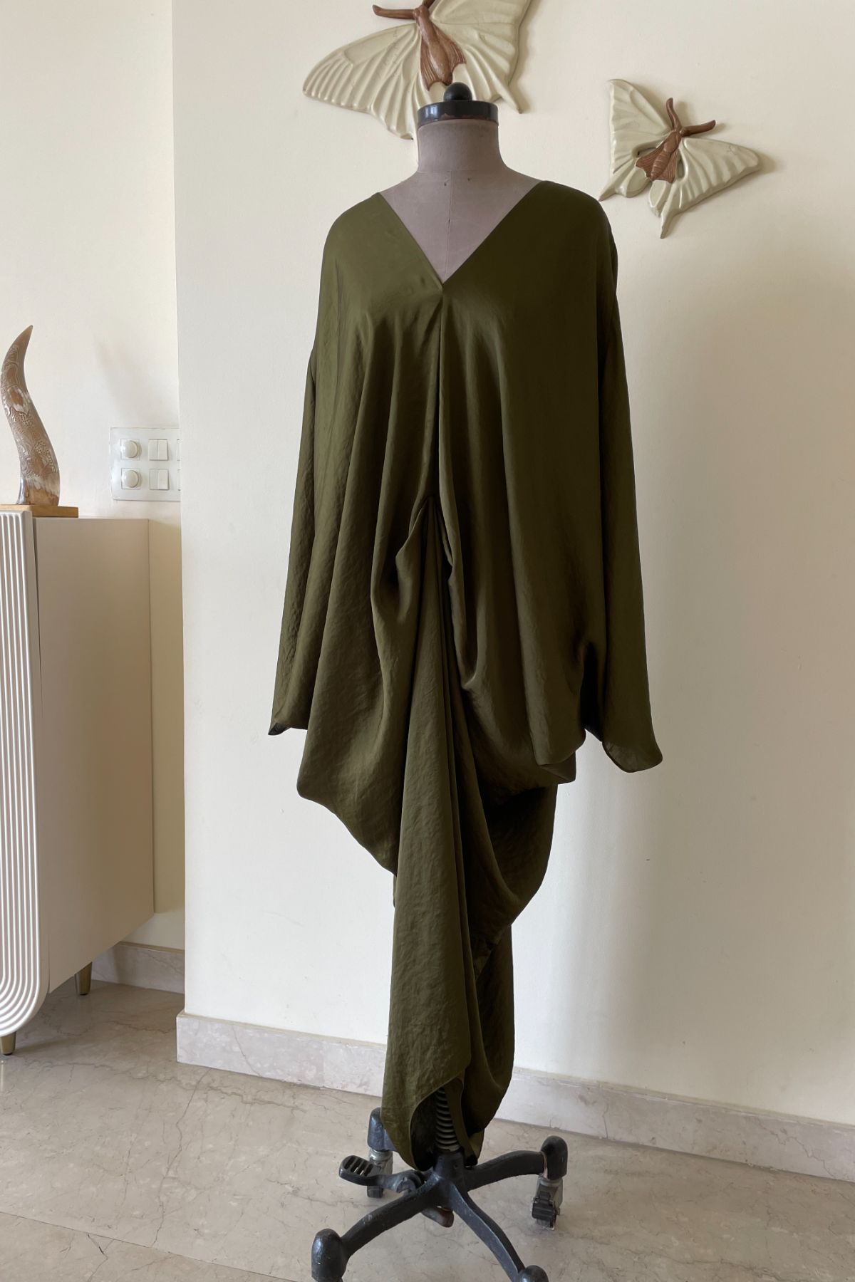 Olive Kaftan Dress
