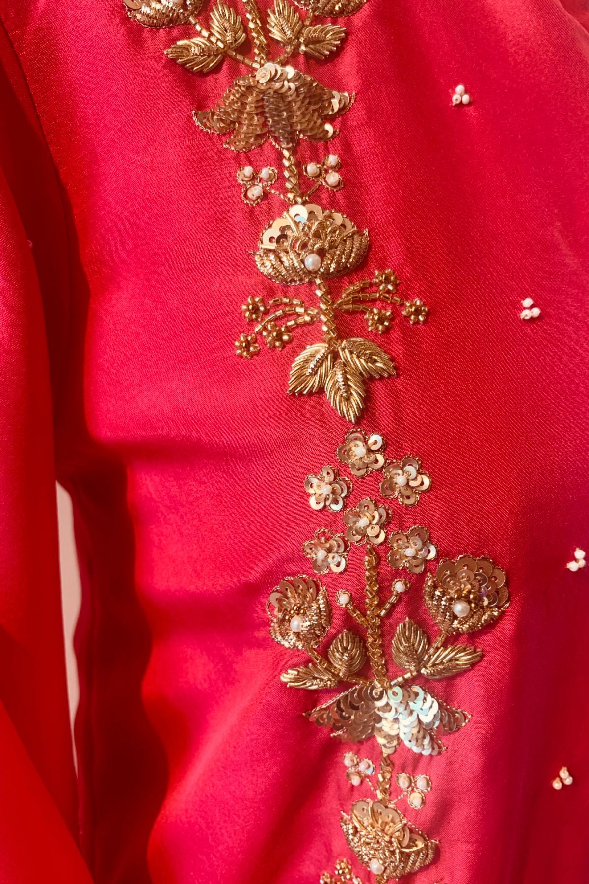 Fuschia Orange Suit