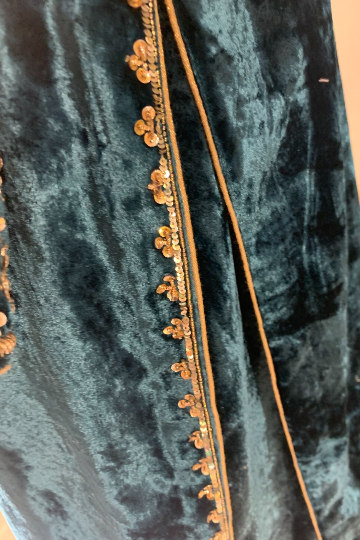 Hand Embroidered Velvet Suit
