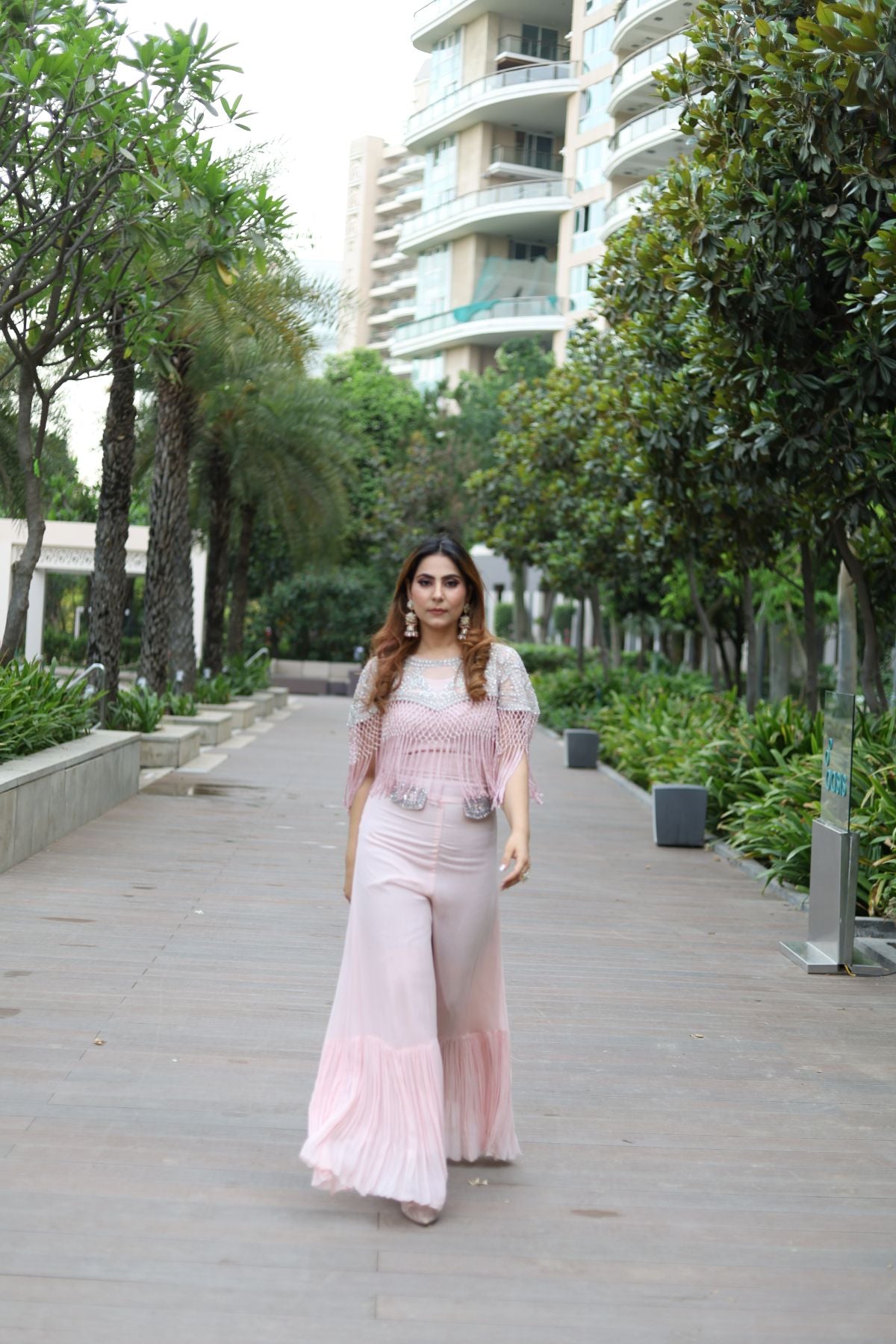 Pink Jumpsuit without Cape